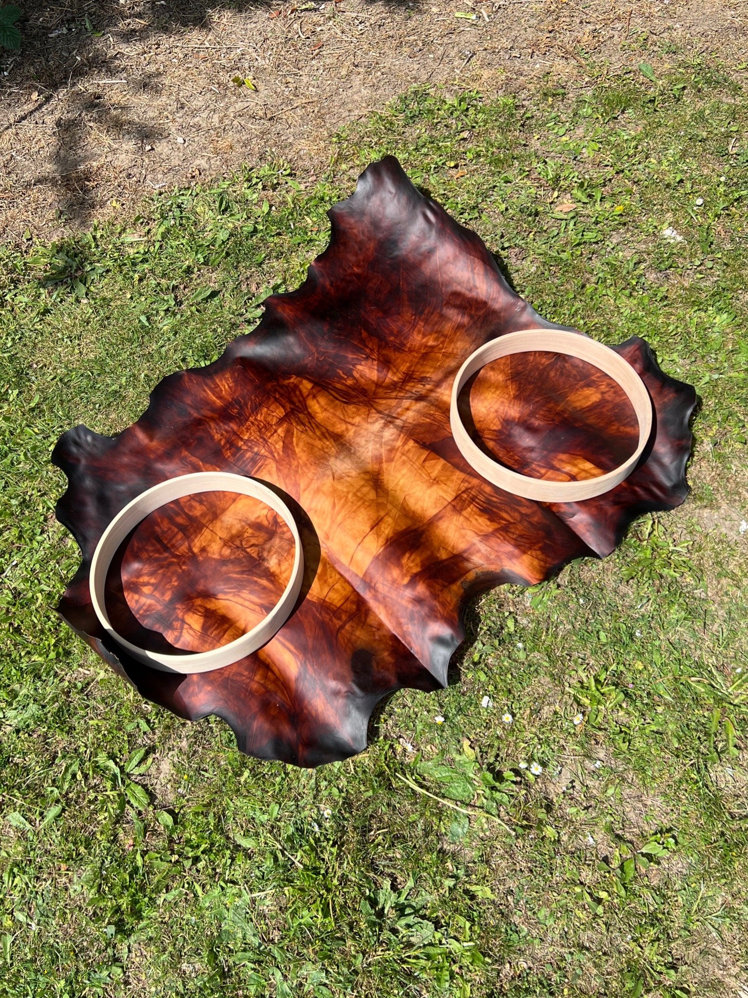 Dyed Reindeer Rawhide