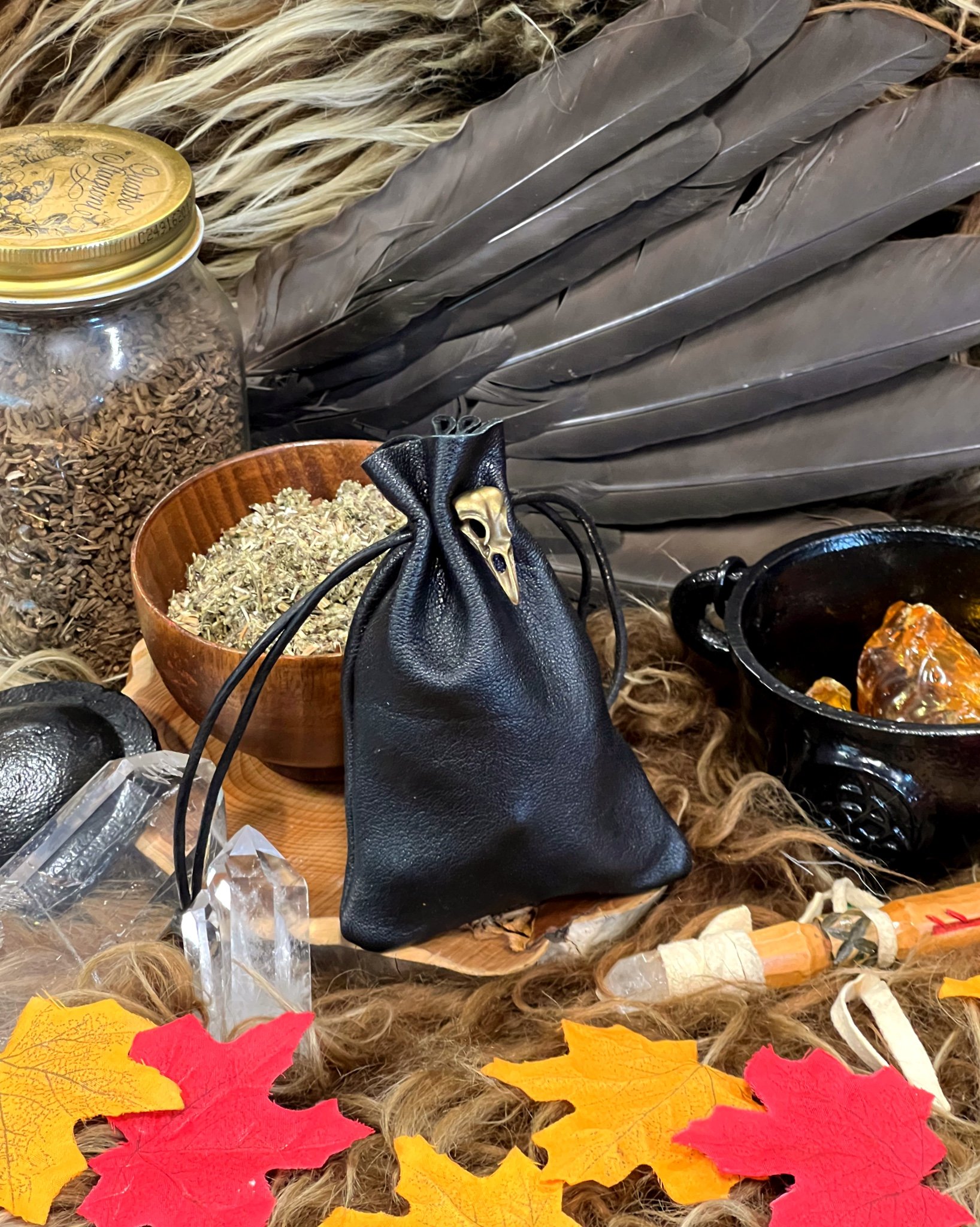 Raven Offerings Pouch