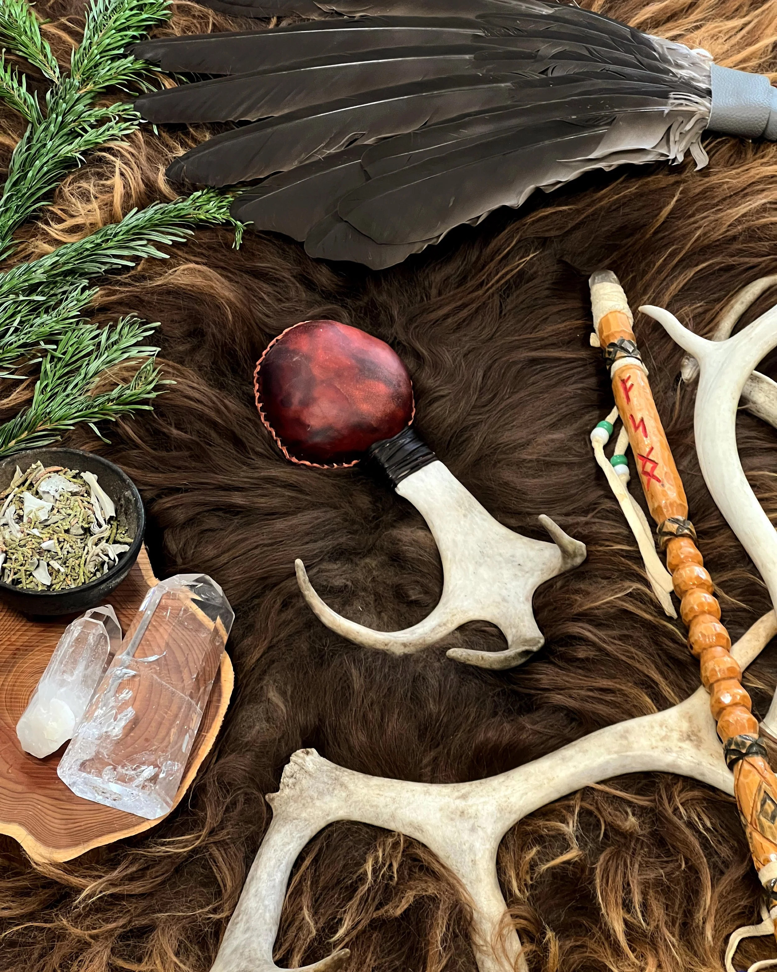 Shamanic Rattles &amp; Sistrums — Heron Drums - Shamanic Drums UK