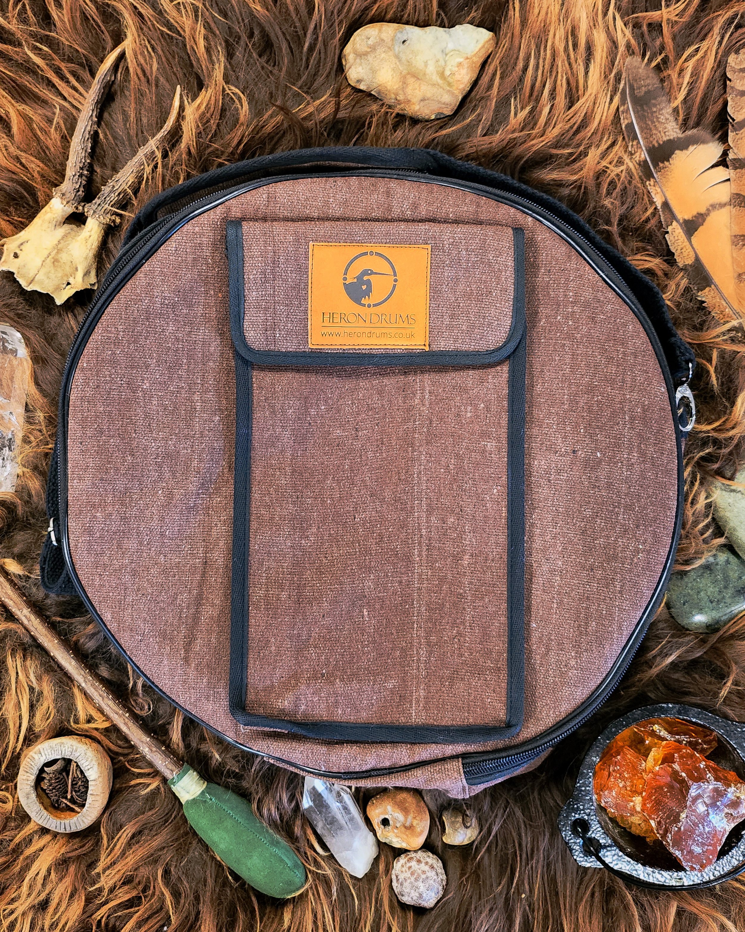 NEW Canvas Shamanic Drum Bag