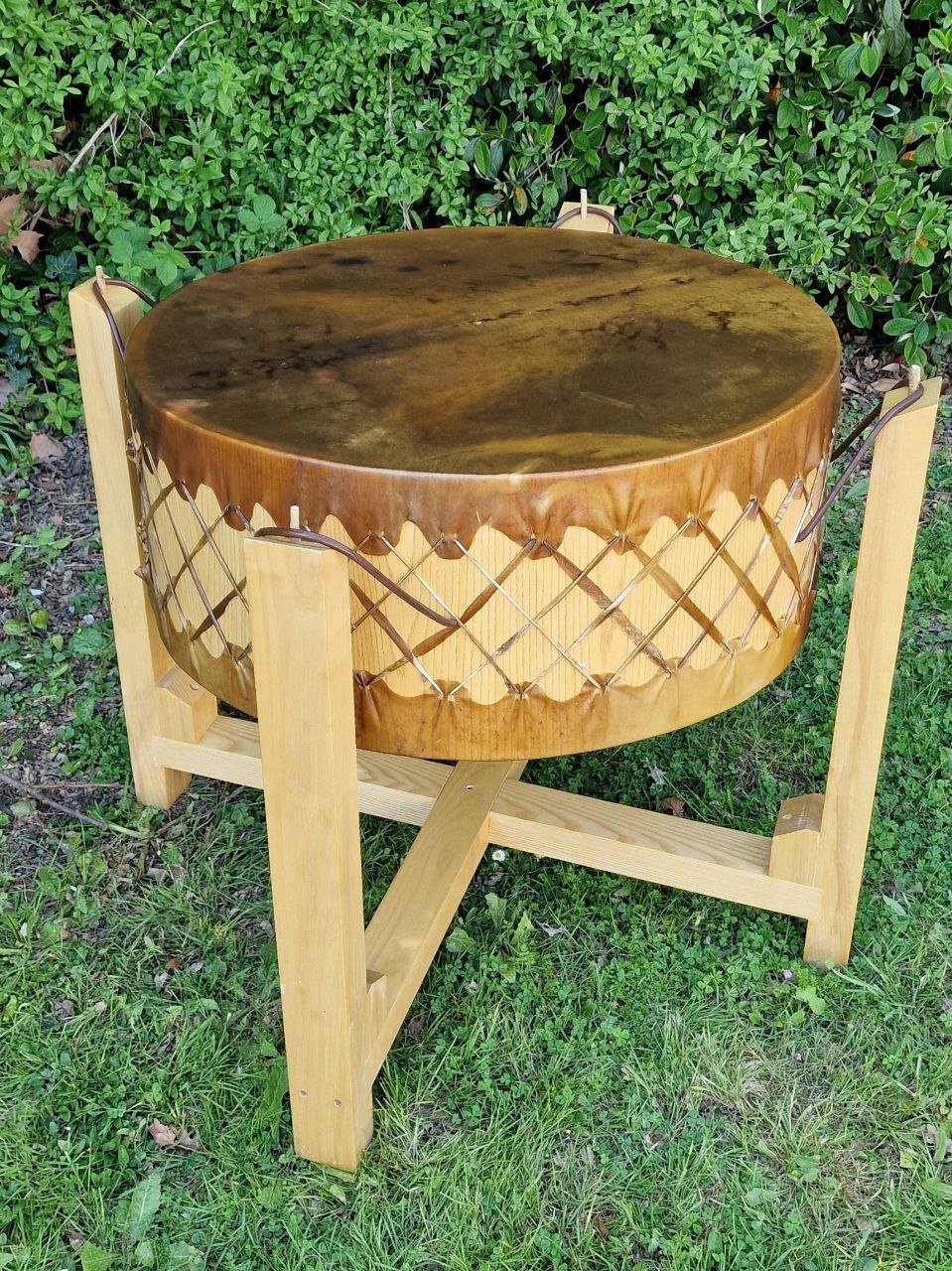 30" Horse Ceremonial Drum with Stand + Bag