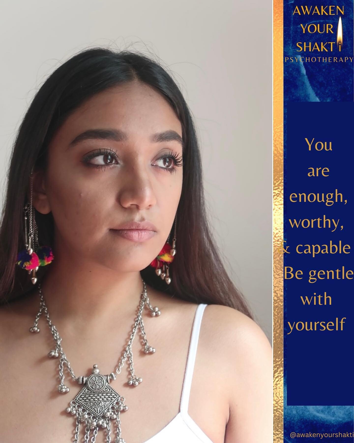 Be gentle with yourself ✨

#selflove #wildwoman #risesisterrise #wisewoman #wombwisdom #divinefeminineenergy #sacredfeminine #goddessenergy #awakenyourshakti #shaktiawakening #southasianmentalhealth #woundedfeminine #southasianmentalhealthawareness #