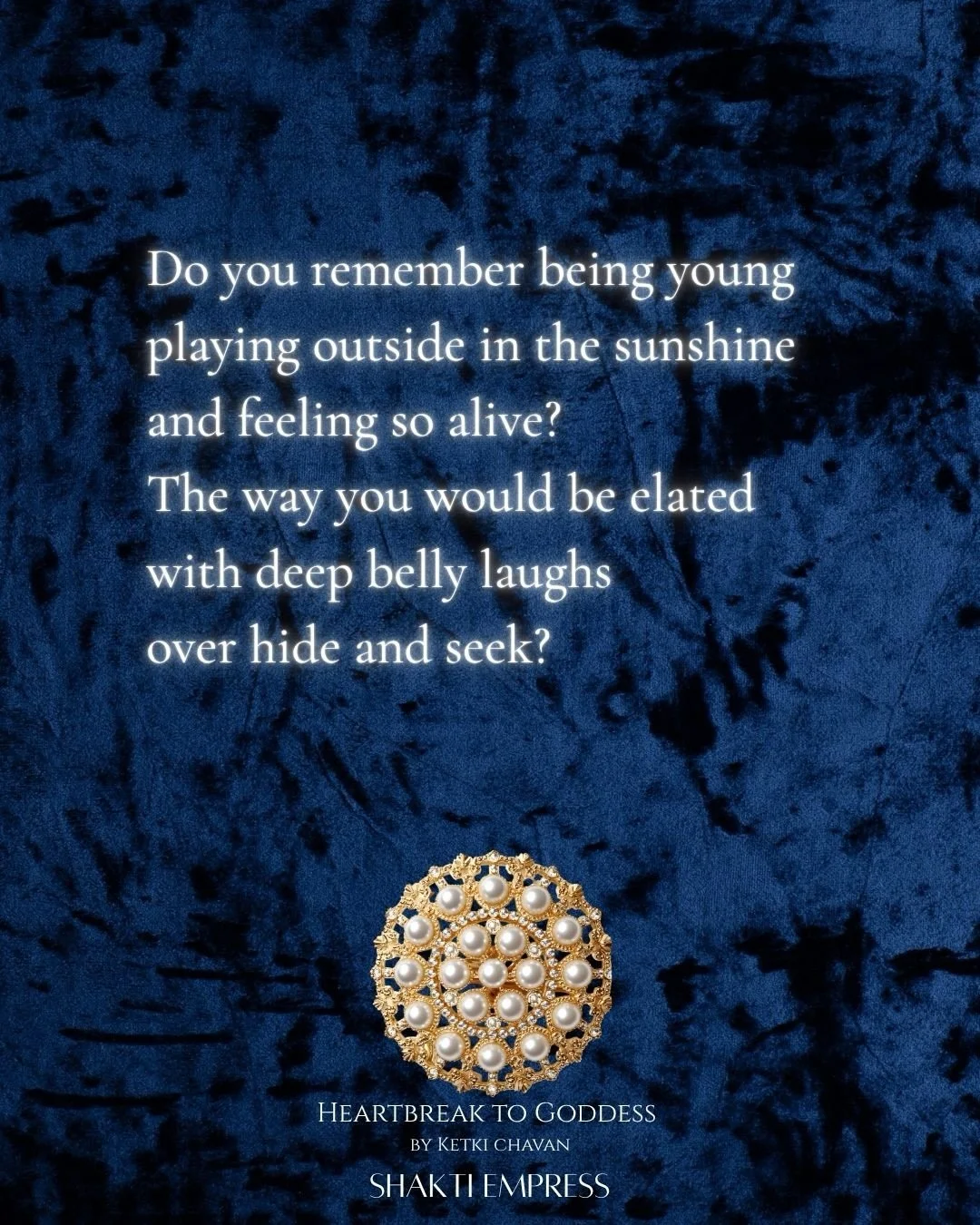 Underneath the &ldquo;good girl&rdquo; there&rsquo;s the 
little girl in you waiting to be loved 
She&rsquo;s full of youth, dreams, playfulness, imagination and worldliness.

What are you bringing more joy &amp; play in your life even if it&rsquo;s 