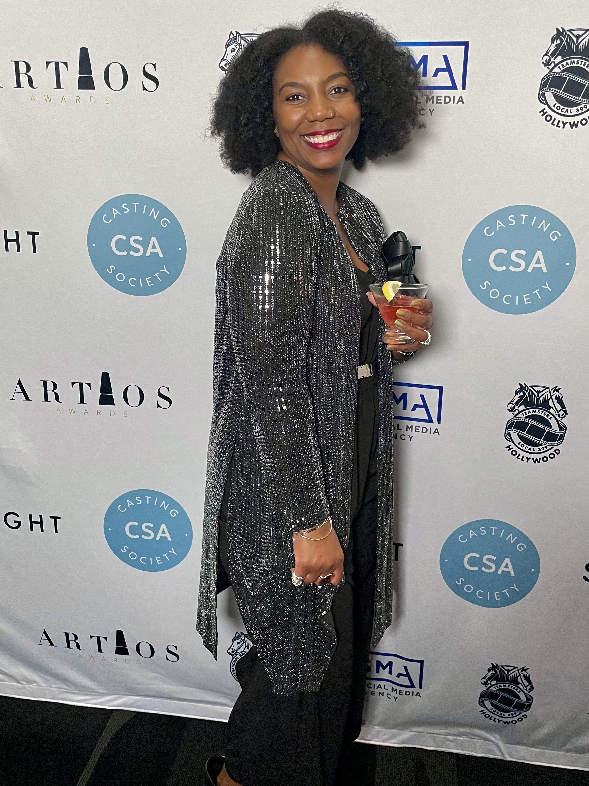 Striking a pose at the Artios Awards!