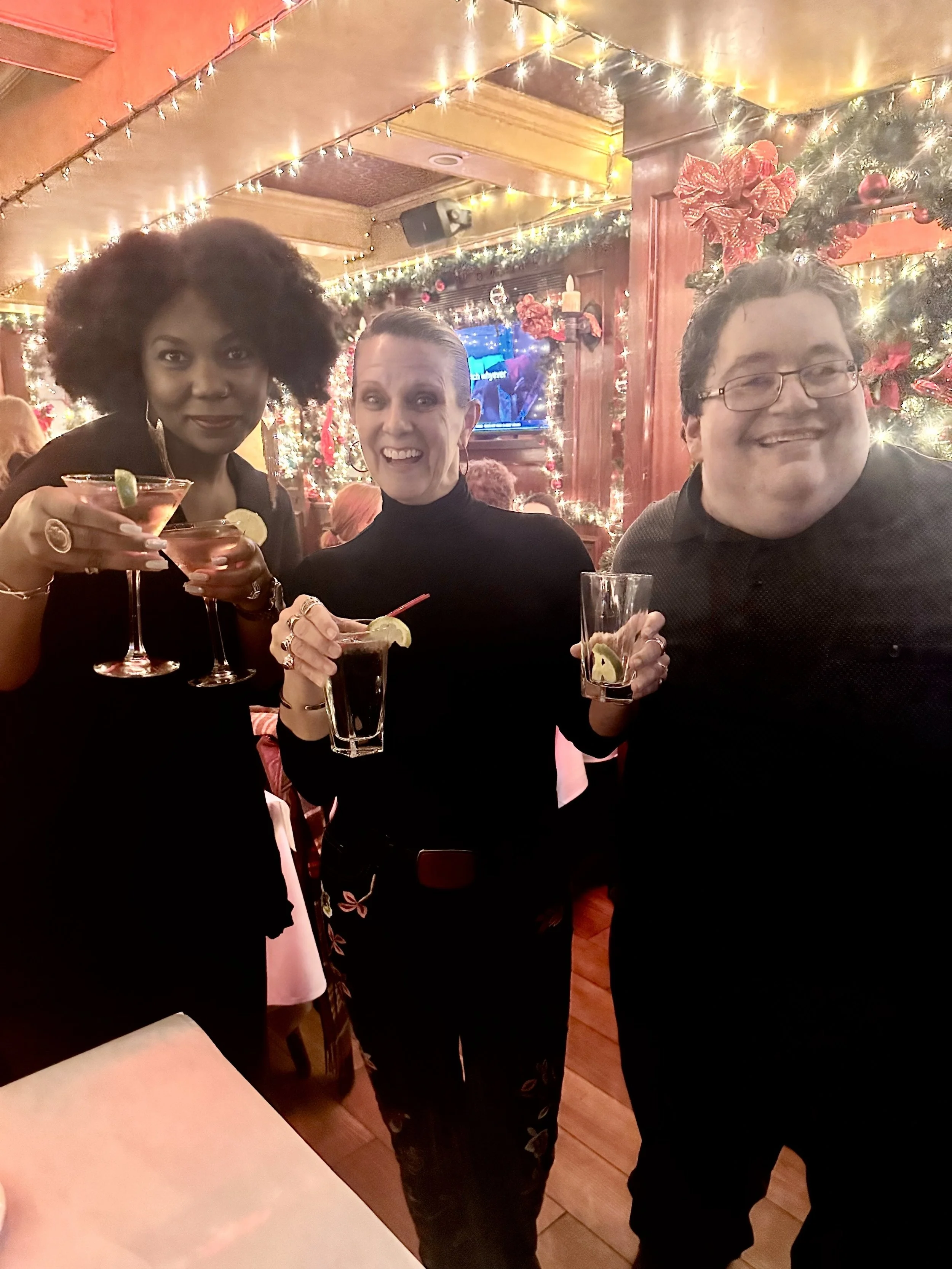 Celebrating with fellow agents and managers!