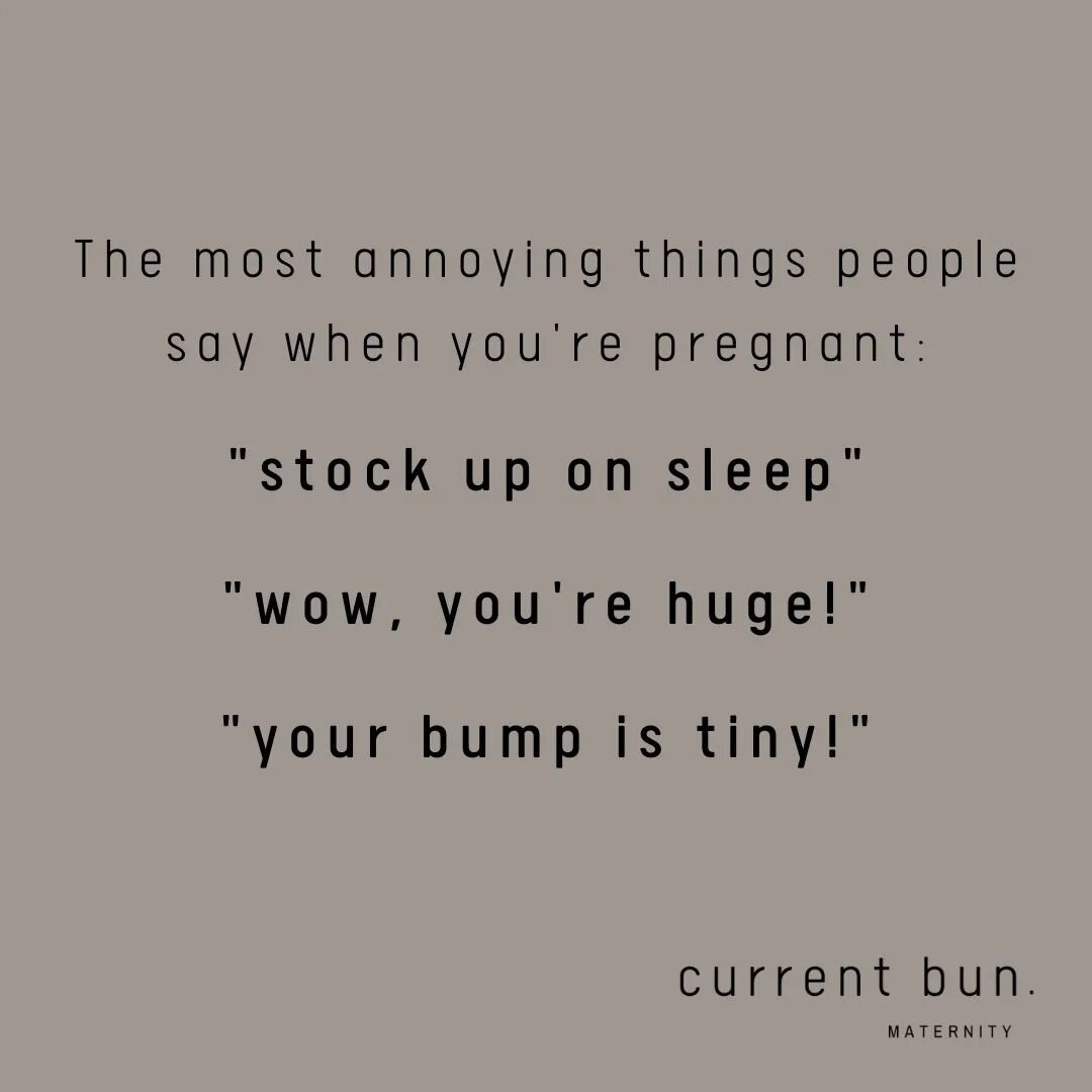 Yes, I'll make sure I get 12 hours a night now and then I won't be tired when the baby arrives 🙄

What is it with un-wanted opinions and advice when you're pregnant?! It's like you're a magnet to people!

Have you got any to add to the list?

#pregn