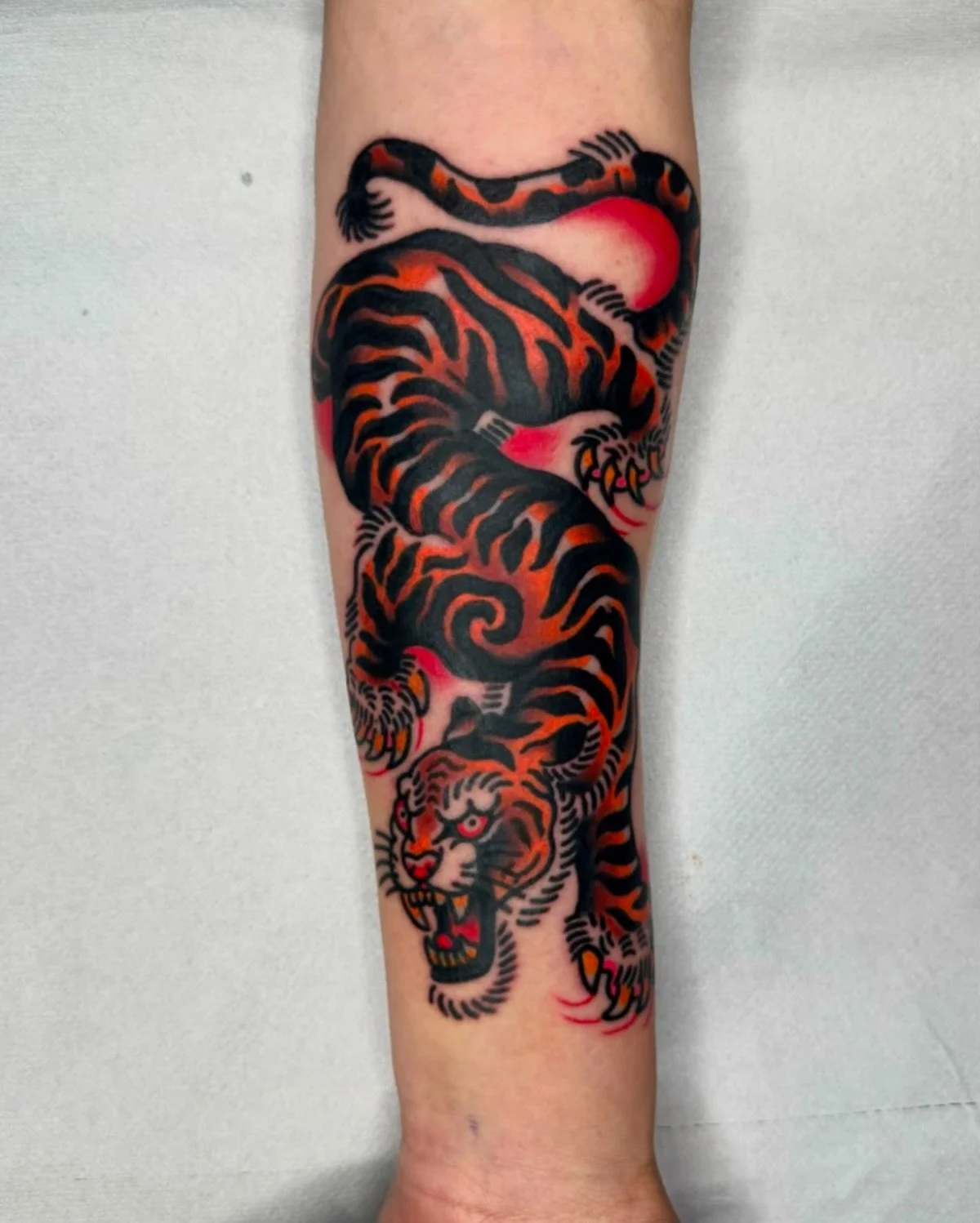 Crawling Tiger by @elliotxtattoo 
DM to discuss and book your next tattoo, hope you all have a good week! Thanks for looking.
.
.
.
.
.
#tigertattoo #neotraditional #traditionaltattoo #colourtattoo #stokeontrent #staffordshire #newcastleunderlyme #ch