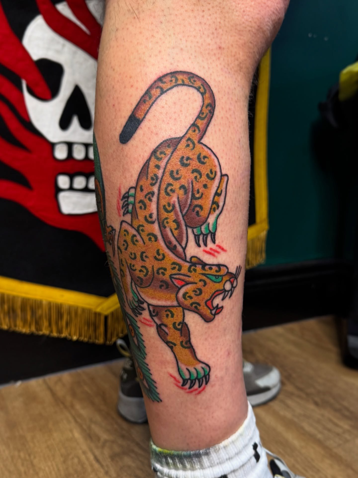 Leopard by @kylecartlidgetattoo we have space throughout next week, DM if you&rsquo;d like to get something, cheers!