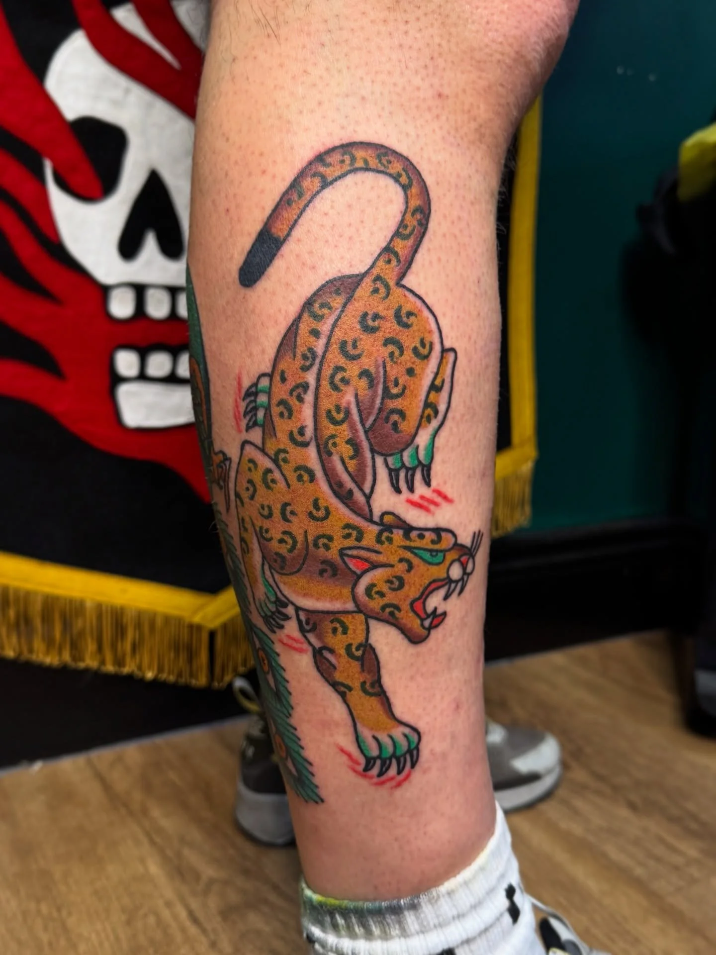 Leopard by @kylecartlidgetattoo we have space throughout next week, DM if you&rsquo;d like to get something, cheers!