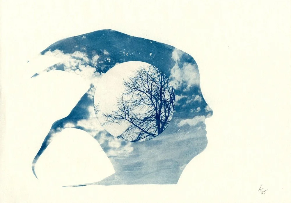 Schau in die Wolken (A4), 2025