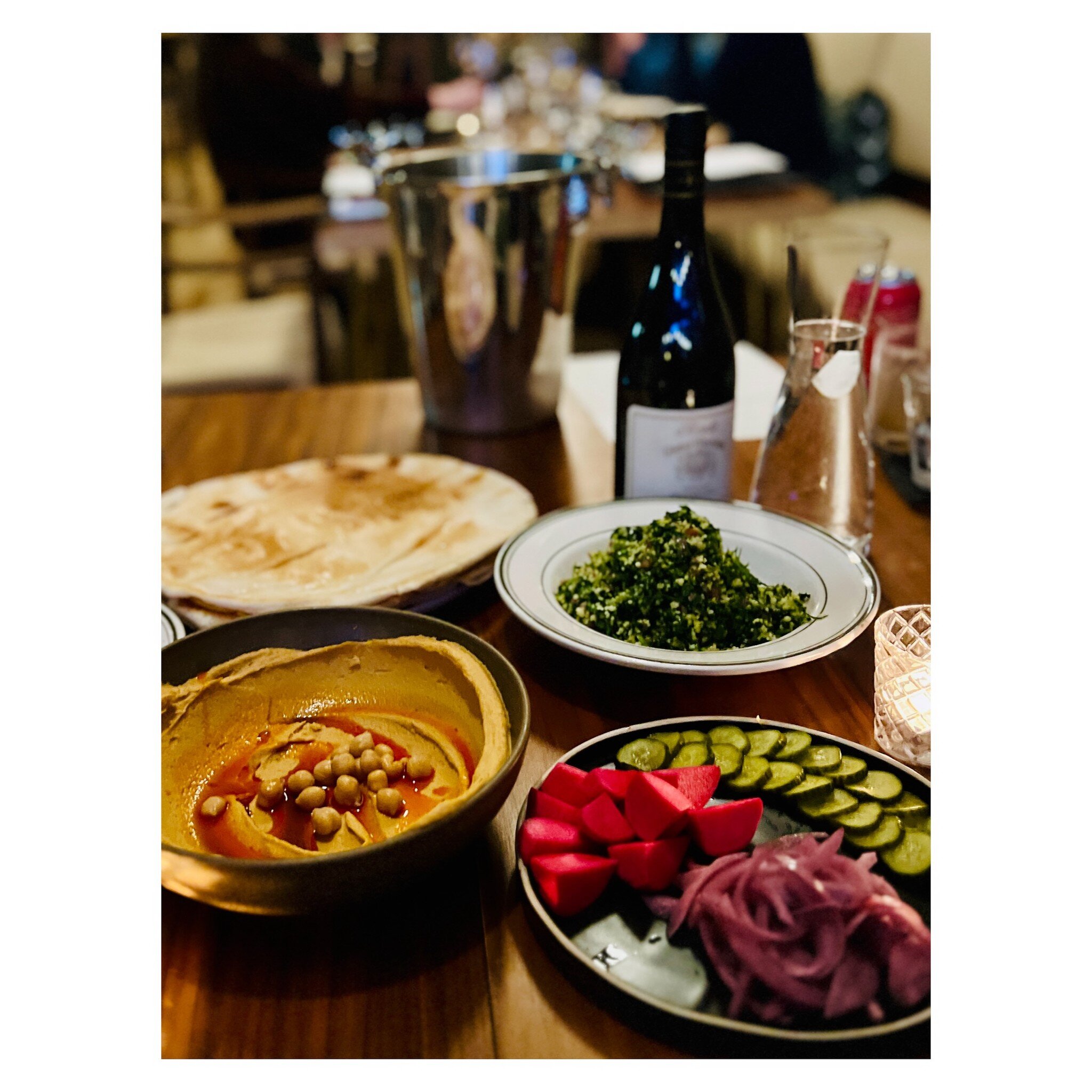 Sunday dinner plans? Tonight is your last chance to dine on our Lebanese-inspired Sunday Supper menu! A family-style 3-course feast of slow-roasted smoked lamb shoulder, salads, hummus, pita, pickles, multiple veg dishes and dessert for only $45pp. (