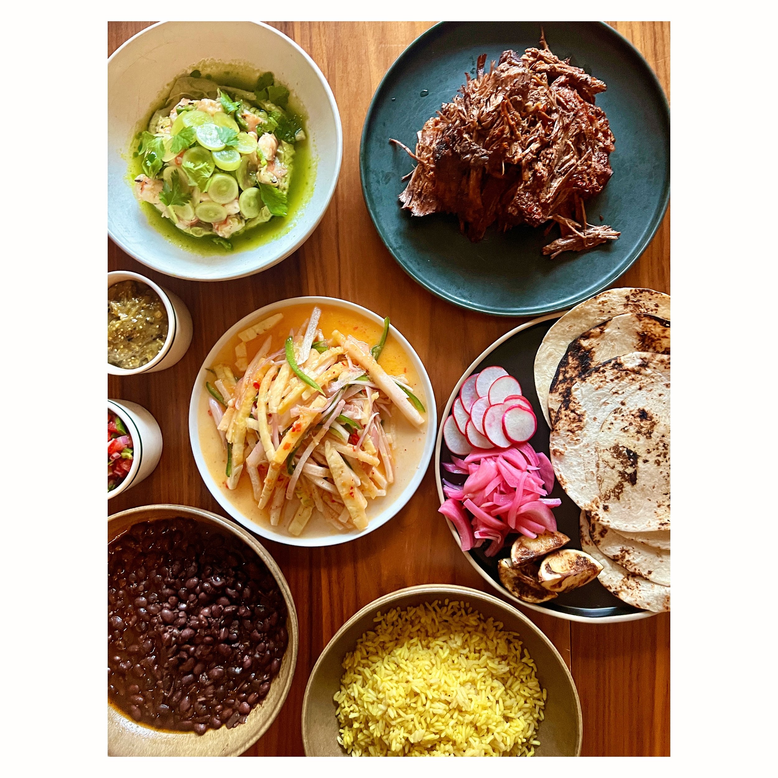 📣 This week at Kabinett&hellip;. With Mother&rsquo;s Day behind us, we&rsquo;re back to regular 𝗦𝘂𝗻𝗱𝗮𝘆 𝗦𝘂𝗽𝗽𝗲𝗿 programming. This month we&rsquo;re heading to Mexico with a lively shrimp ceviche, hearty beef birria, a bracing jicama and pi