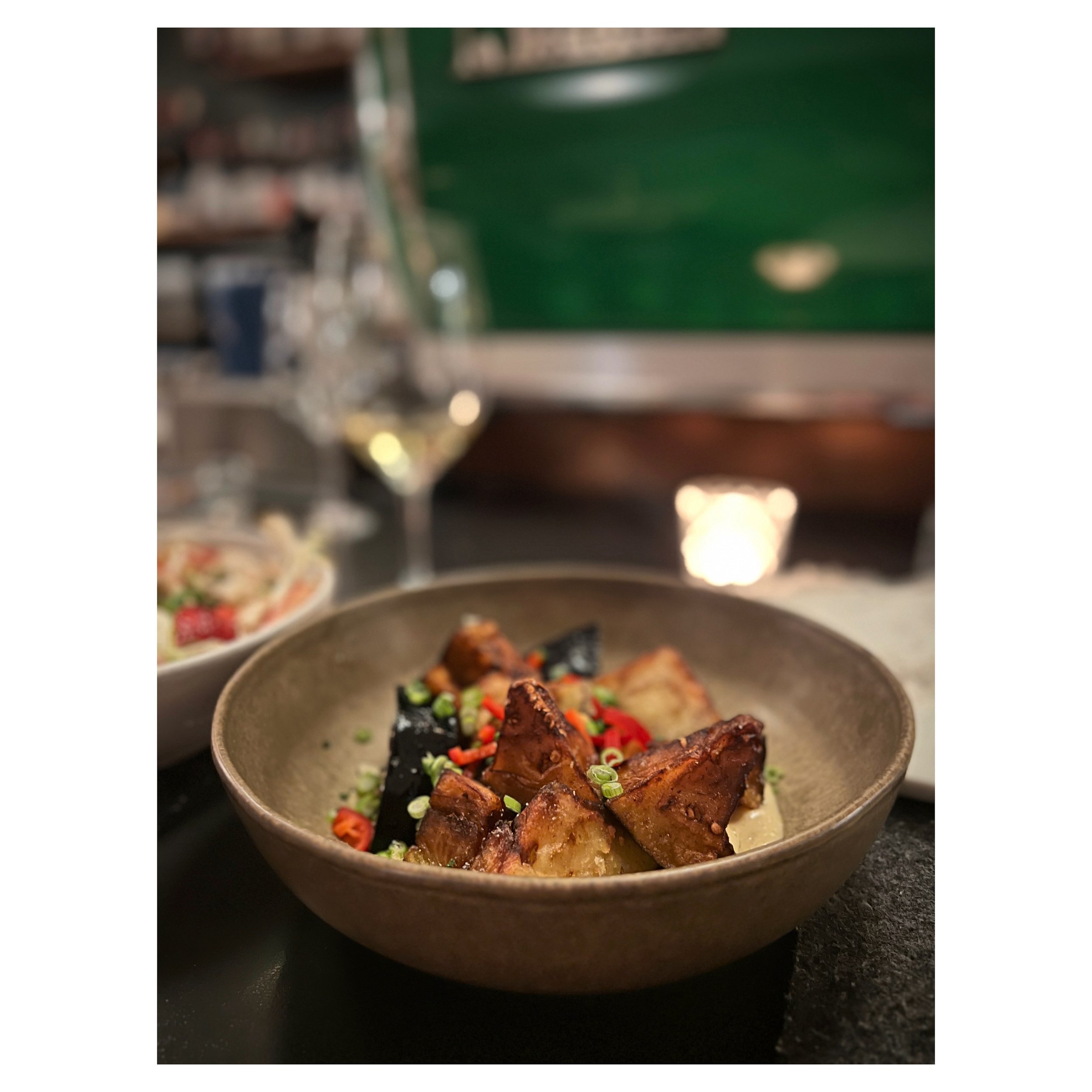 We&rsquo;re always playing around with our veggies at Kabinett&mdash;let us introduce you to the newest member of the family, our crispy fried eggplant. That description doesn&rsquo;t quite tell the whole story, though. While there&rsquo;s a light, c