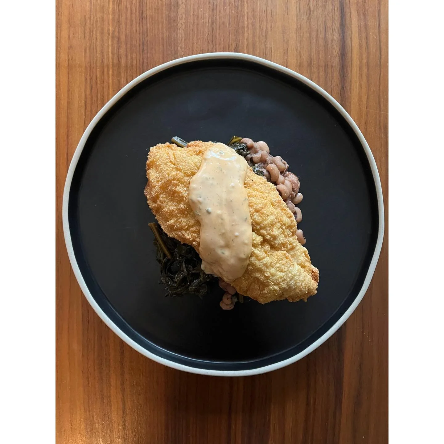 You still taking dates to restaurants that laminate their menu? New year, new you. Always new dishes here for you at Kabinett. Just dropped, cornmeal crusted catfish, black eyed peas, braised collards, remoulade. 
Come enjoy our intimate dining space