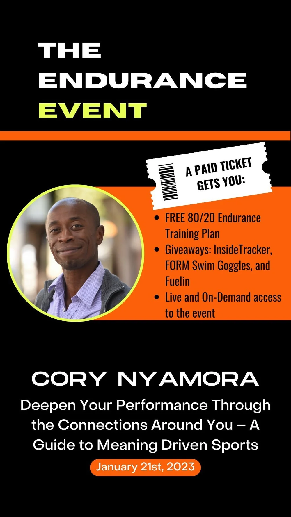 Endurance Event January 21, 2023 — Endurance A Sports and Psychology