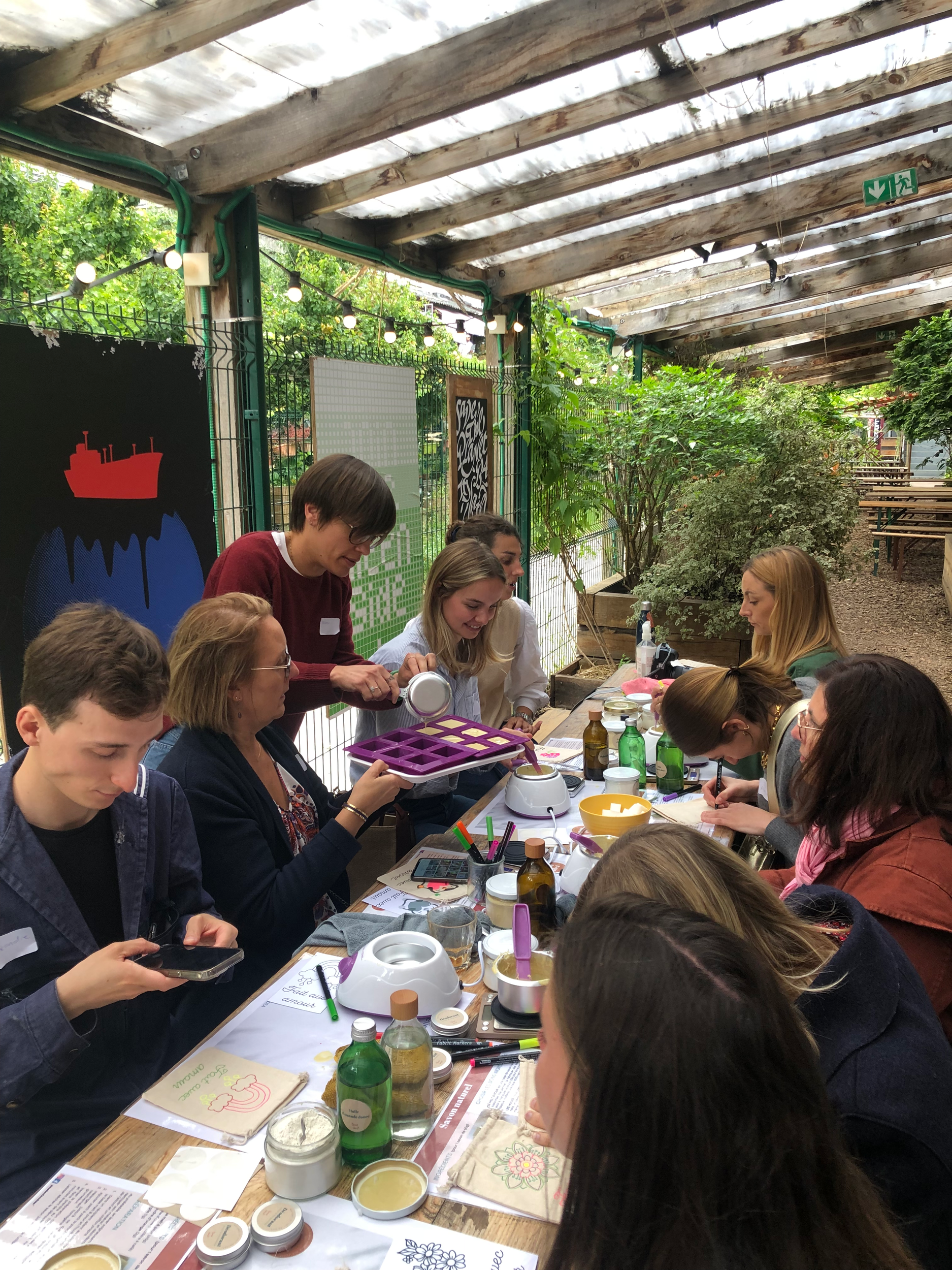 Atelier solidaire à la Recyclerie
