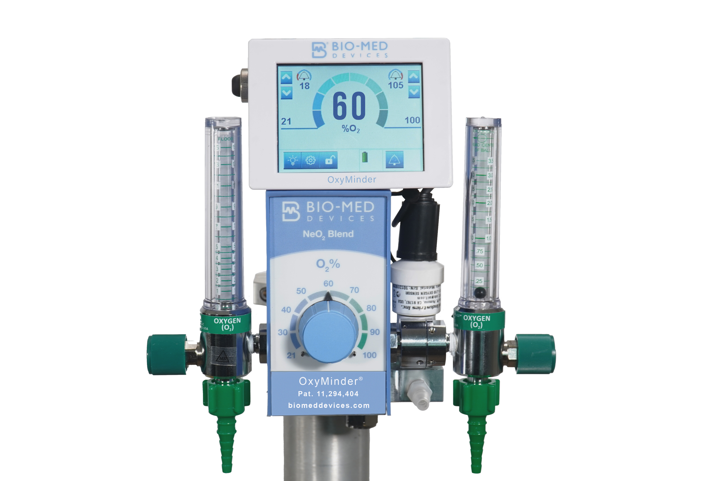Air-Oxygen & Neo2 Blenders for Emergency Ventilator Use