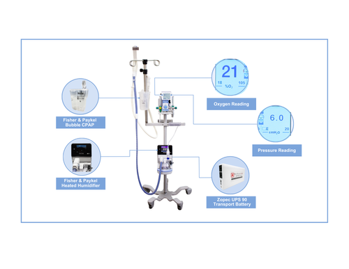 Bubble CPAP Pressure Monitor