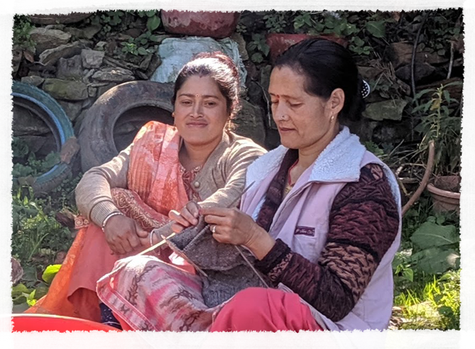 The Himalayas are also home to many knitters, a relatively new craft community.