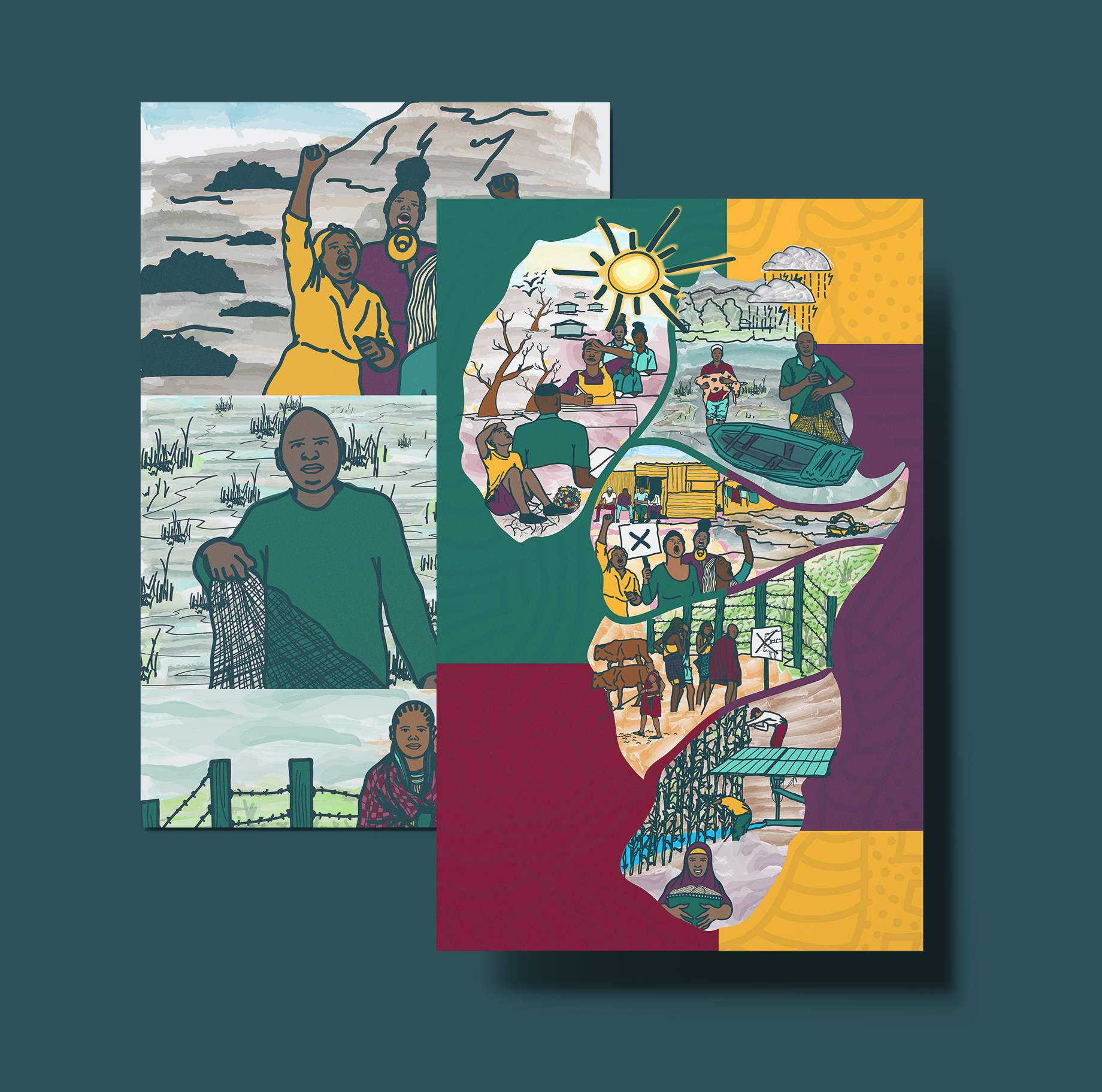Dialogue Earth: Climate Impacts Me Illustration
