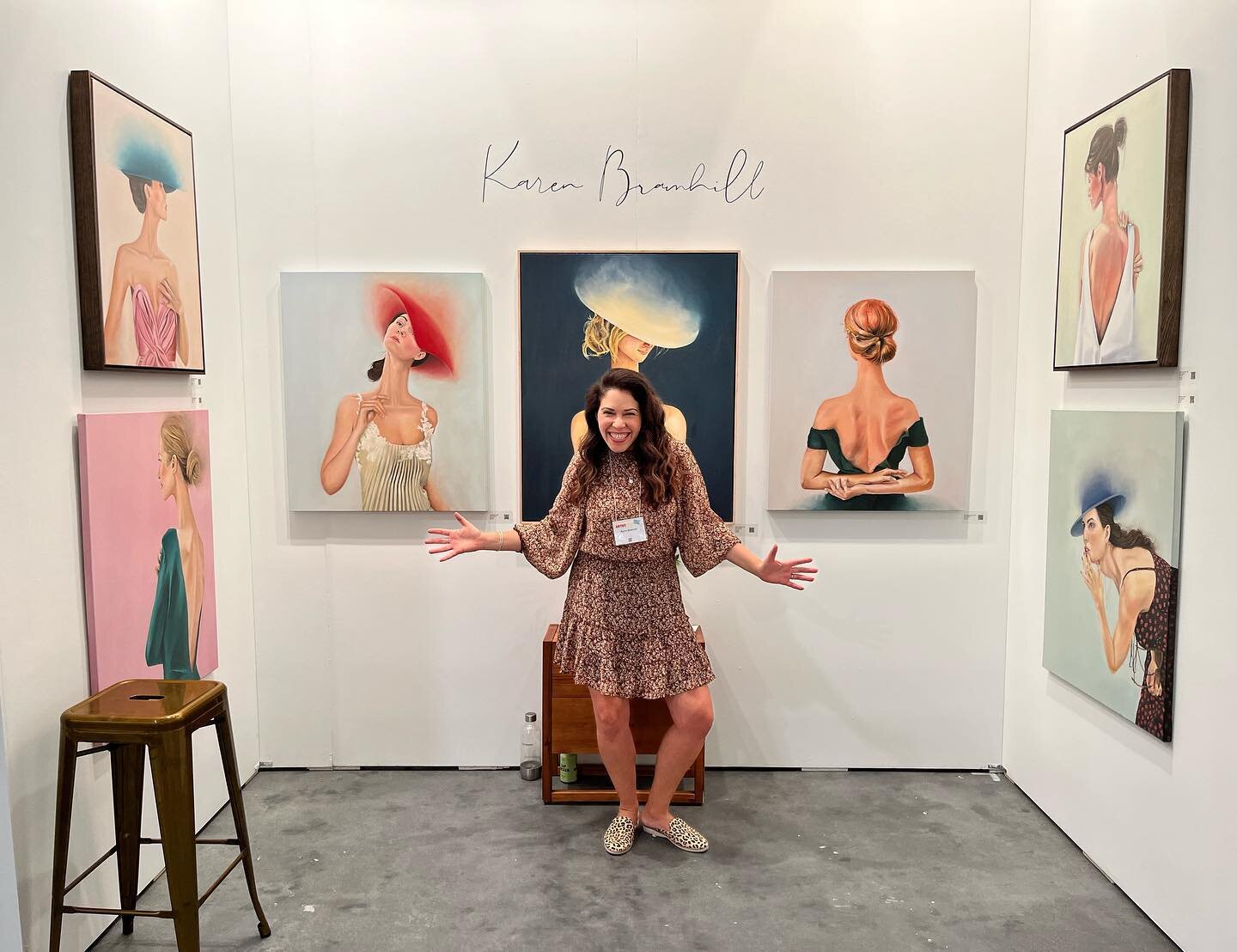 Opening night was a blast 💥 Booth 708 @artistprojectto - come visit me, I&rsquo;ll be here all weekend until 6pm Sunday! 

My cup runneth over - what pure joy it is to meet new friends, talk about art, life and everything in between. 
💛💛💛💛💛💛
.