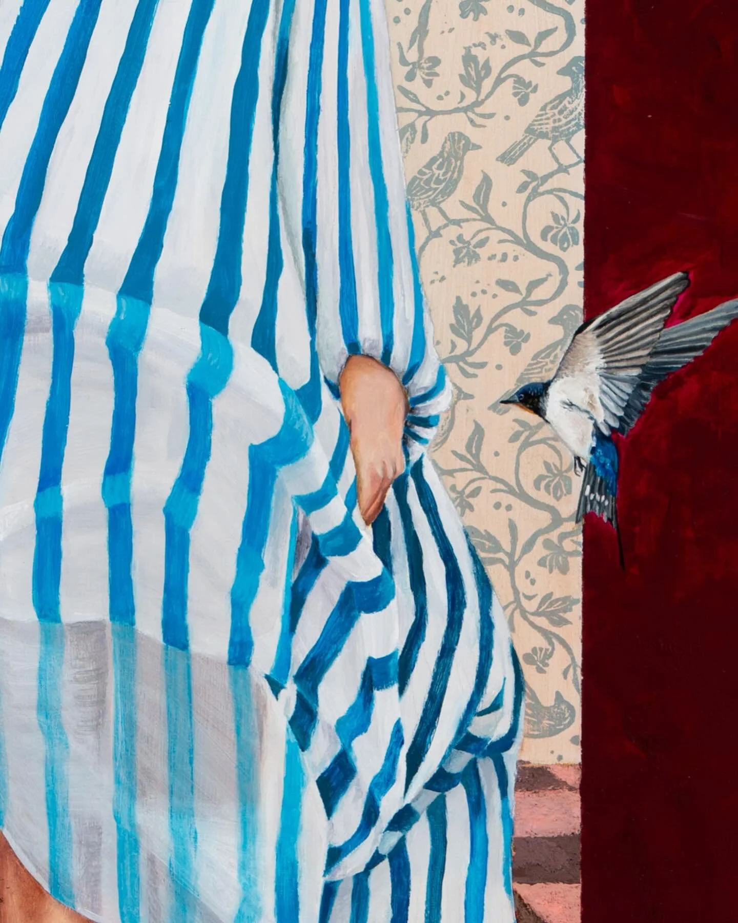 There is always one belle of the ball.

This year at Artist Project, there were two.

This is one of them.

The piece people could not stop talking about. I watched people return to her again and again, drawn in, pointing, leaning in closer, starting