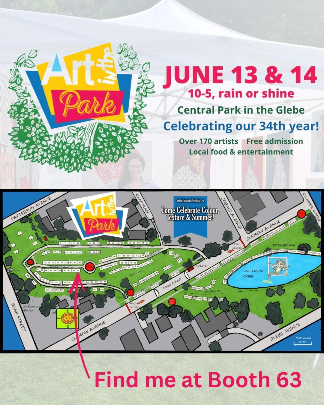 ONE WEEK TO GO! 🎨✨

Ottawa&rsquo;s most anticipated art show is just one week away!

Art in the Park returns to Central Park on June 13 &amp; 14, bringing together over 150 artists for a weekend filled with creativity, inspiration, and beautiful art