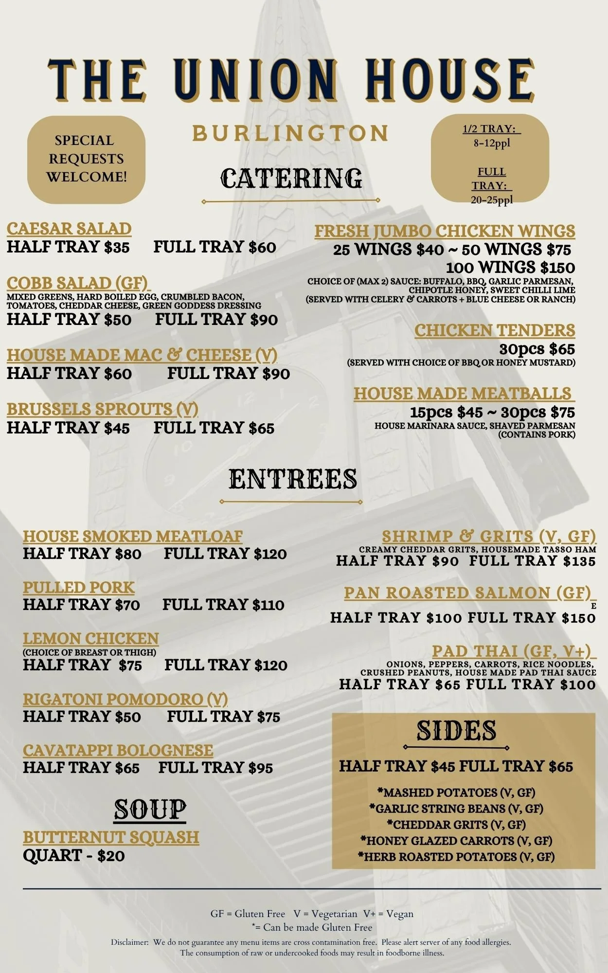 Catering Menu
