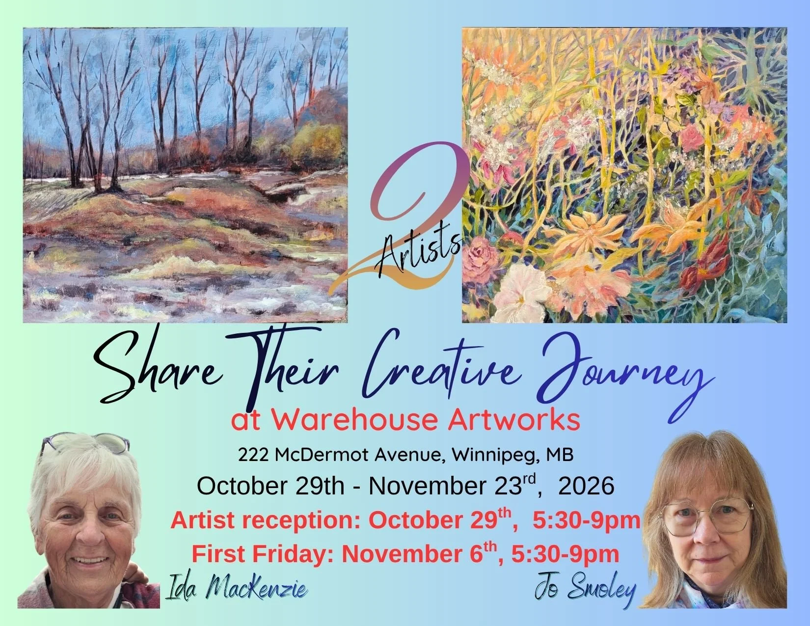 2 ARTISTS - Share Their Creative Journey