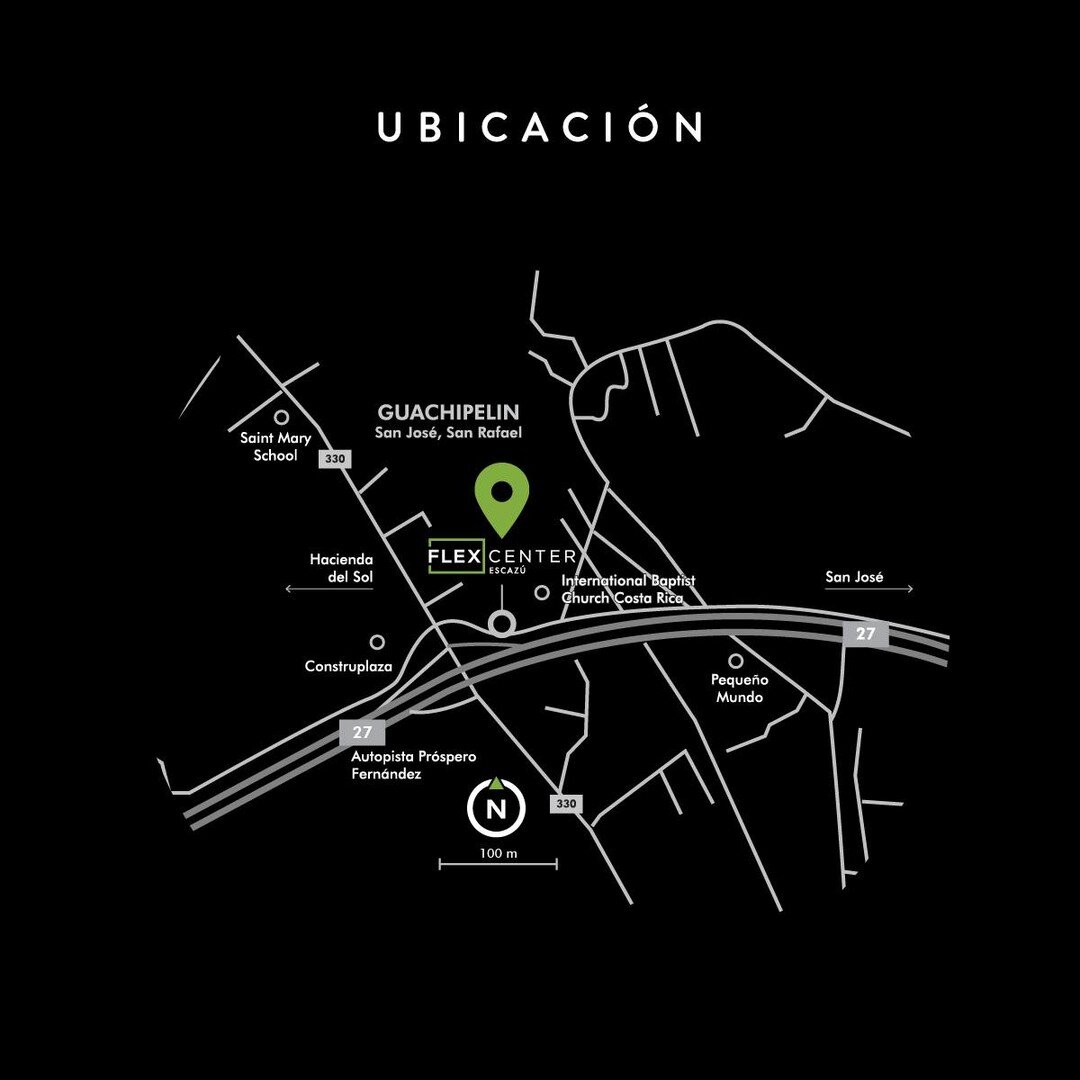 &iexcl;Contamos con una excelente ubicaci&oacute;n! Estamos a solo 200 metros de la ruta 27 en Guachipel&iacute;n Escaz&uacute;.
�Alquiler y preventa de Ofibodegas

Somos un desarrollo inmobiliario premium que busca crear espacios flexibles y eficien