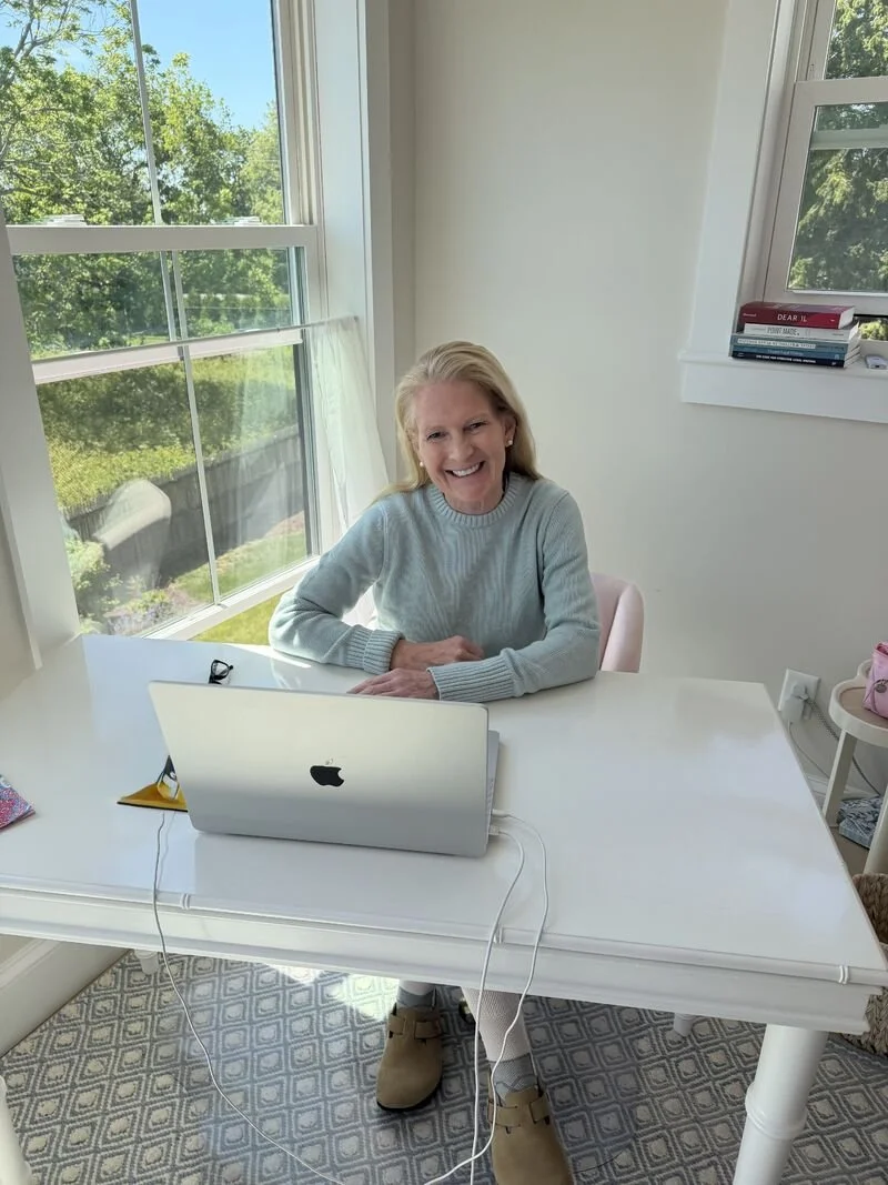 Amanda Haverstick sitting at her desk