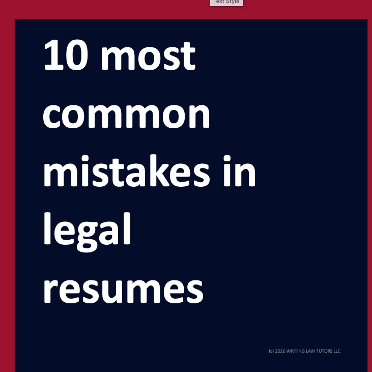 10 most common mistakes in legal resumes