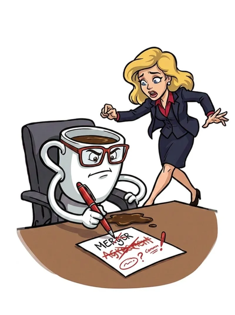 Amanda bitmo with a cup of coffee