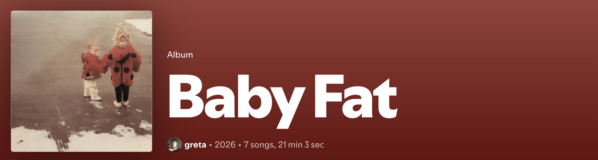 spotify album baby fat