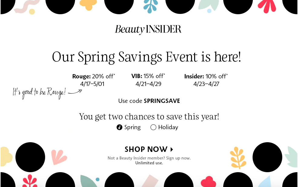 Sephora Beauty Insider Sale