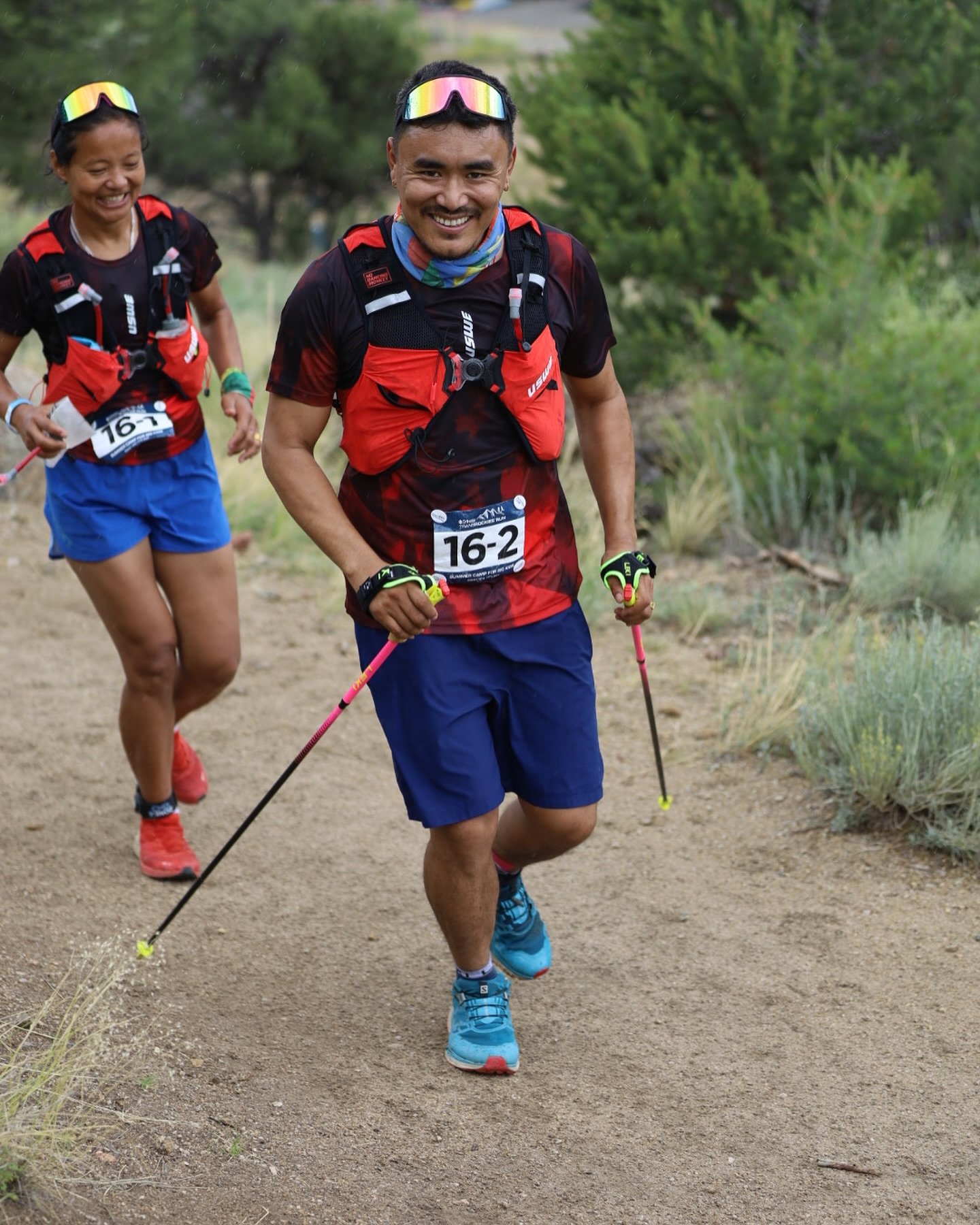 It&rsquo;s been a great first two days at @transrockiesrunning The community has embraced @mira.rai and the @miraraiinitiative  Can&rsquo;t wait for the next 4 days! Thanks @uswesports for Partnering with Purpose. #getoutandtopout #nepal #transrockie