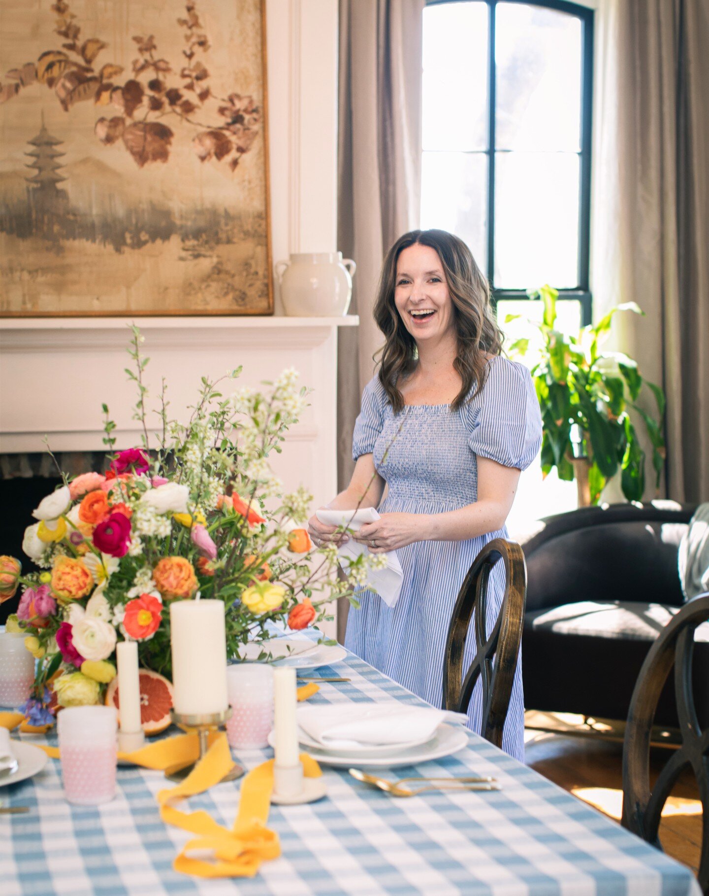 And just like that, Allison with Threads and Honey took her dream of creating gorgeous monogrammed heirloom linens to reality. In her past few months of going full-time in her business, she's found her creations gracing the gift guide of Food Network