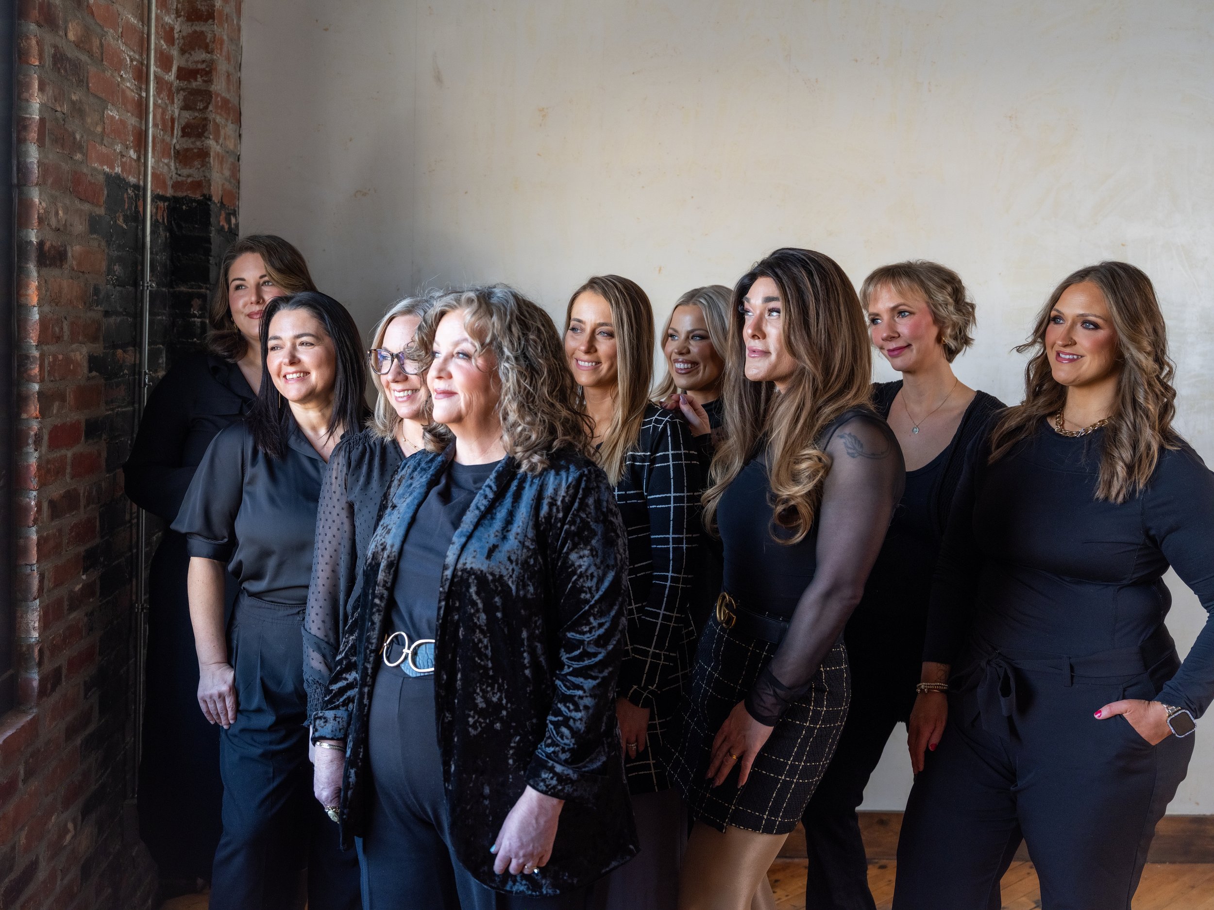 Future facing modering hair and makeup team brand photography