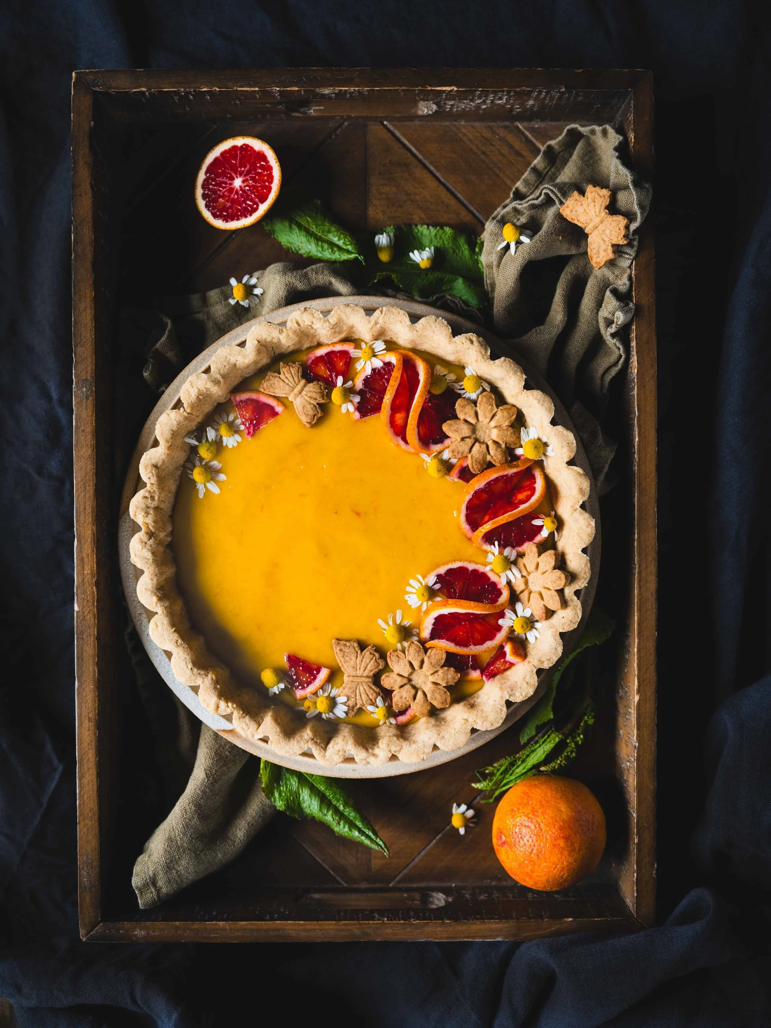 Blood Orange Tart Styled by Eva Kosmas