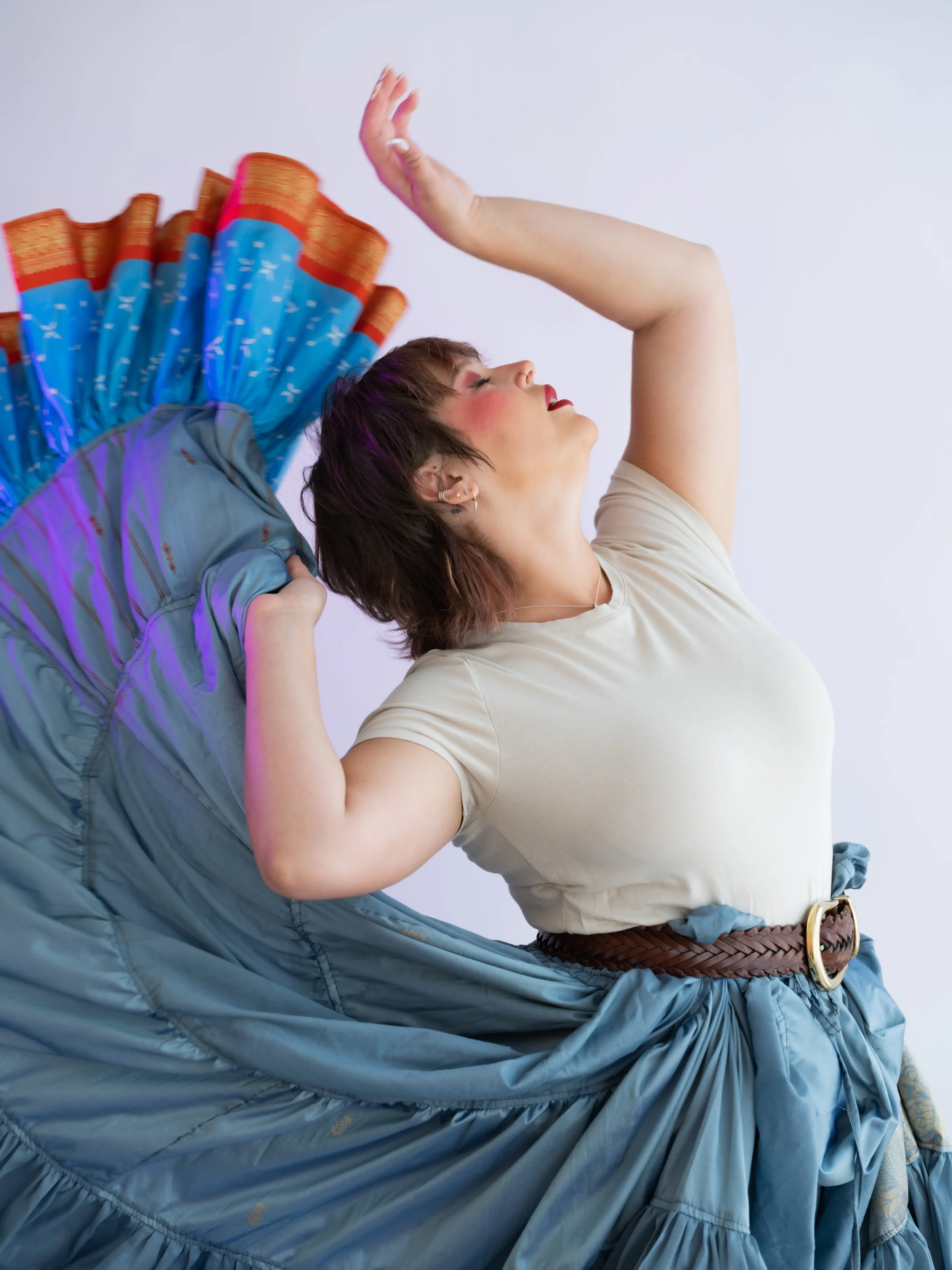 Kristyna Zaharek Personal Brand Photoshoot colorful skirt by Jama Finney Photography