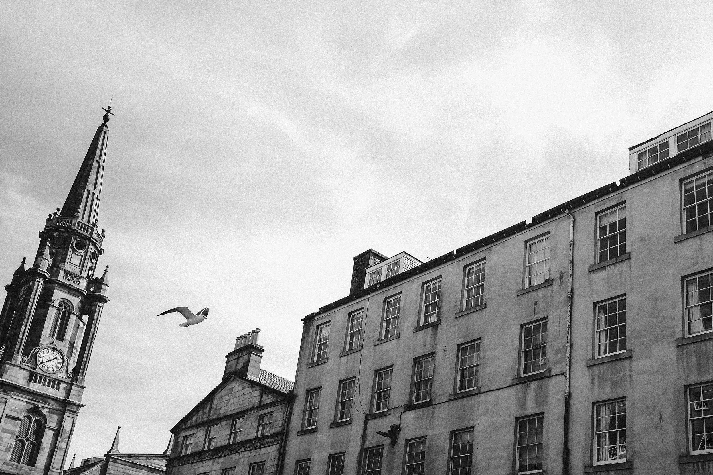 Fine art travel photography showing atmospheric light in Edinburgh Scotland