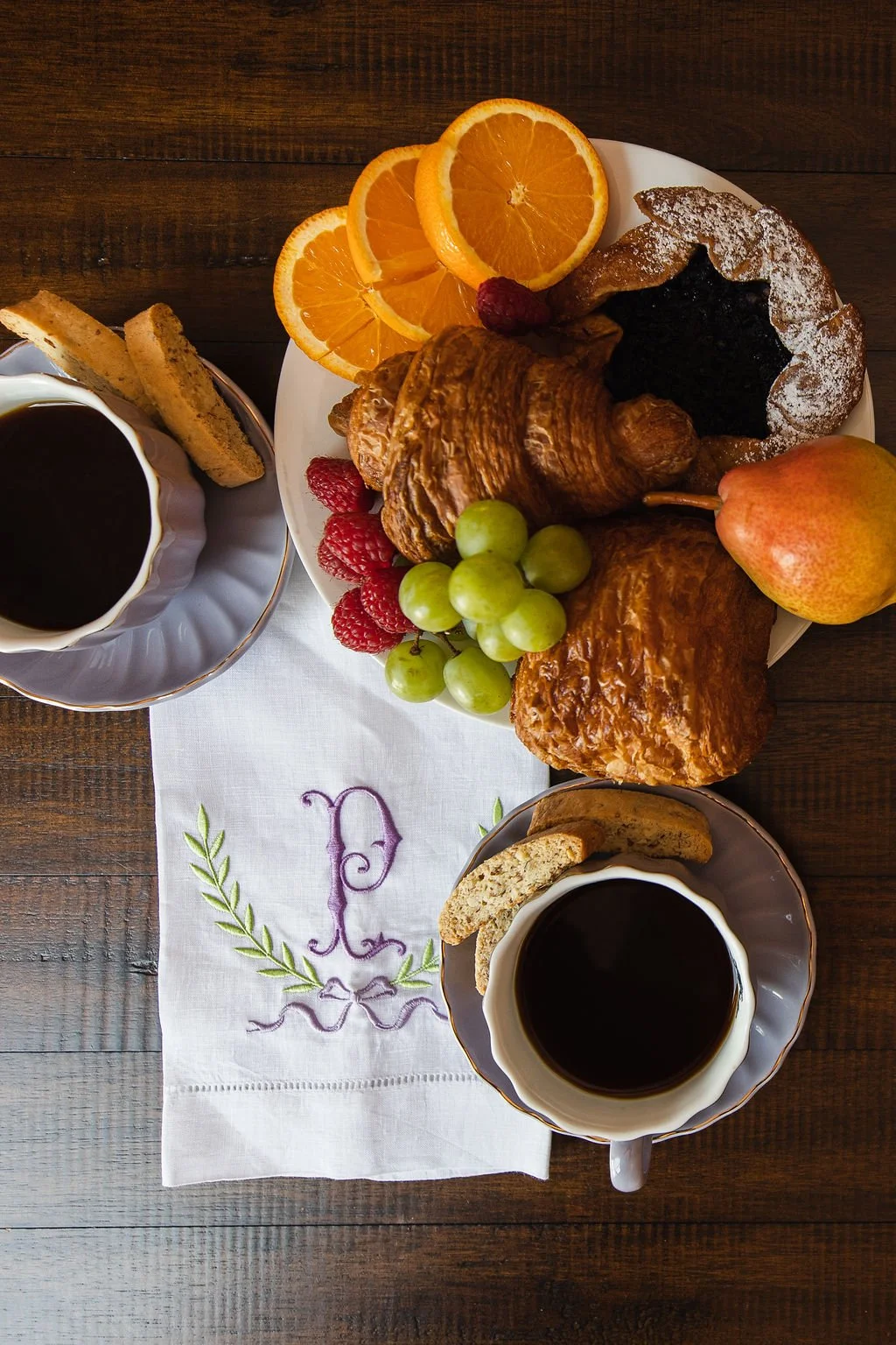 Breakfast and LInens photographed by Jama Finney culinary photographer for Threads & Honey Louisville KY Indianapolis IN