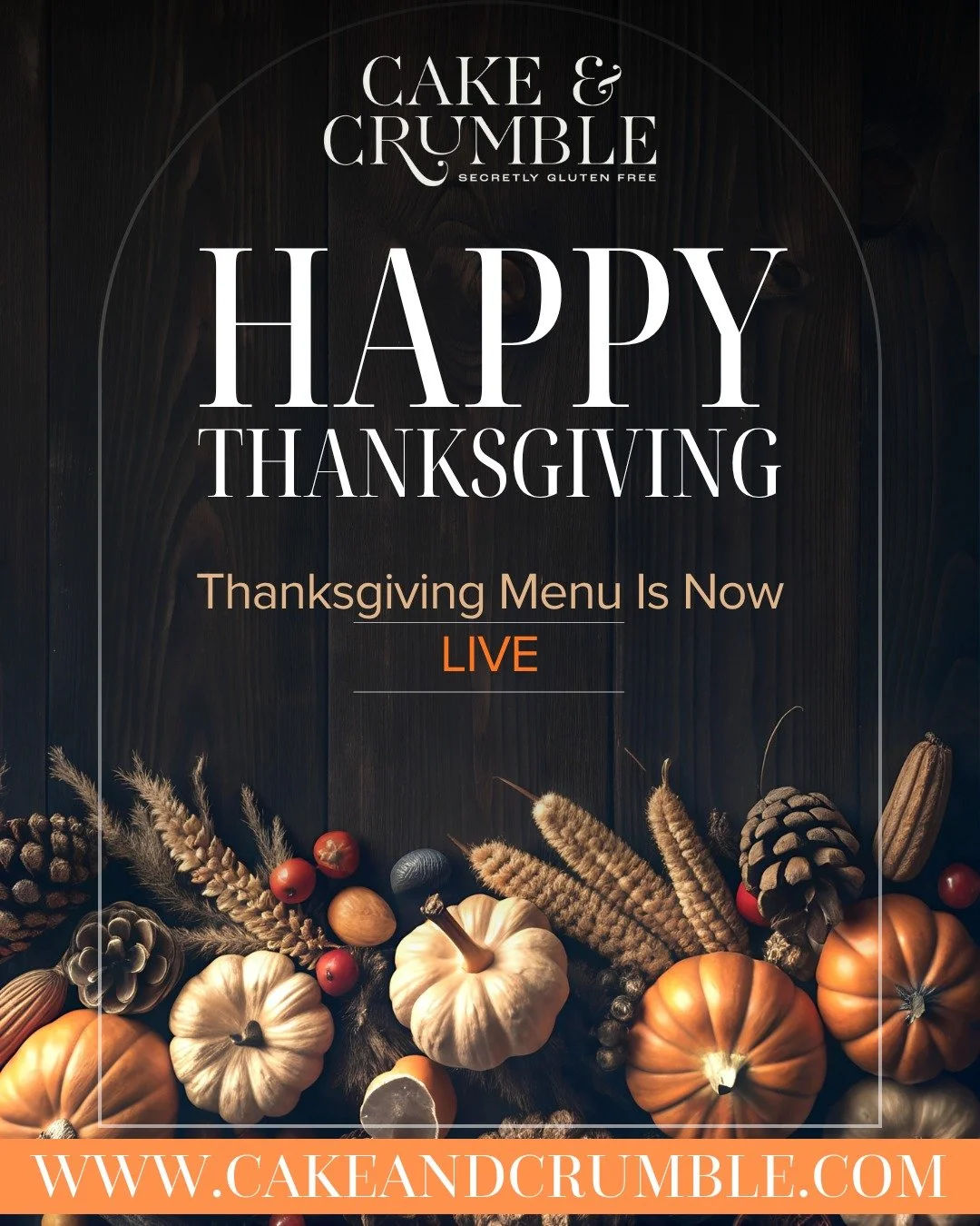 At Cake and Crumble, nostalgia weighs heavy on everything made with love from our dedicated gluten free bakery. Thanksgiving may be one of the most powerful days of the year when it comes to pulling out sacred recipes, food sharing, stuffed bellies, 