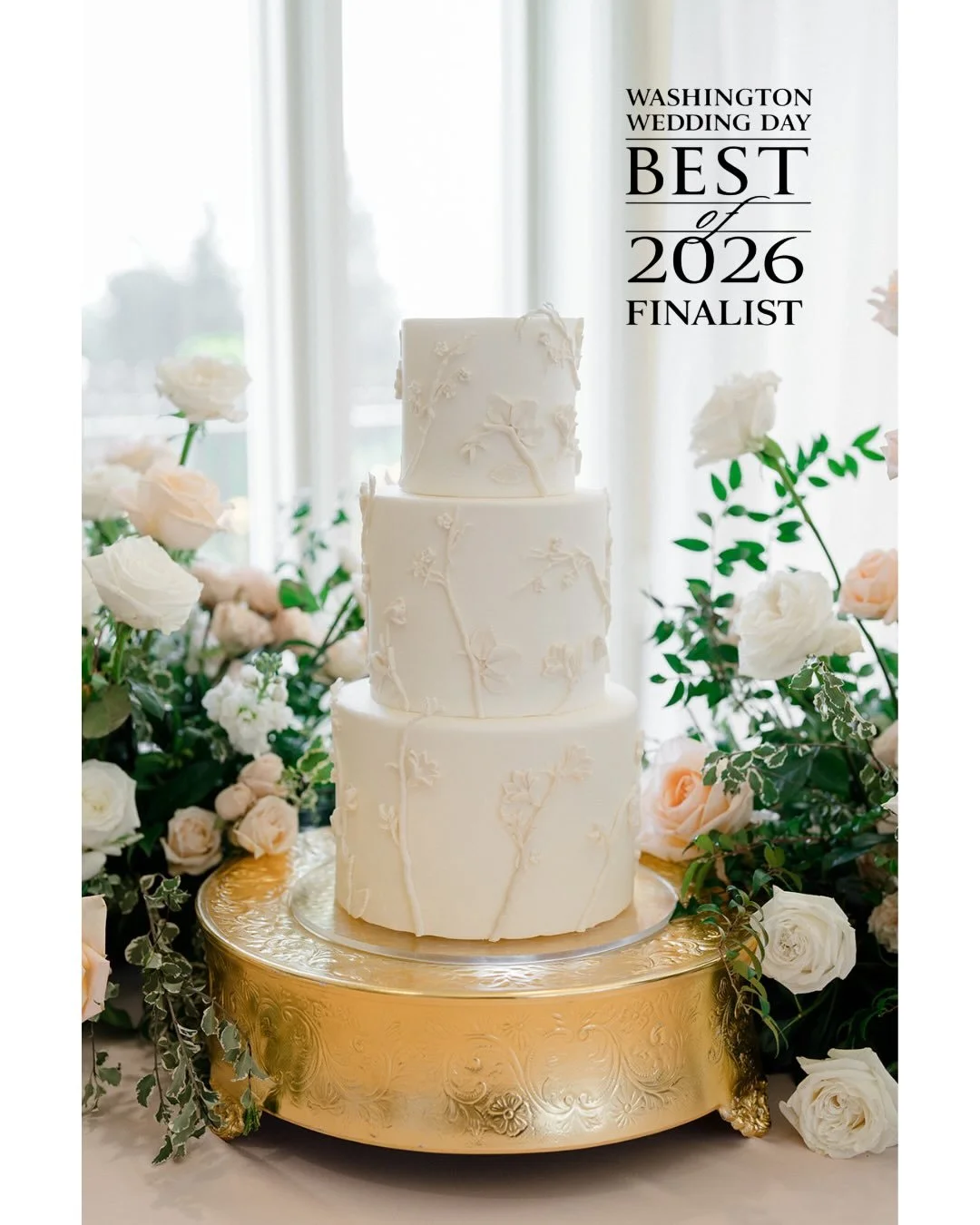 I am over the moon in awe to have so many votes for Best Wedding Cake AND Best Wedding Desserts this year for @washingtonweddingday Best Of 2026.  These categories are plump with unbelievable talent and it&rsquo;s humbling and energizing to be consid