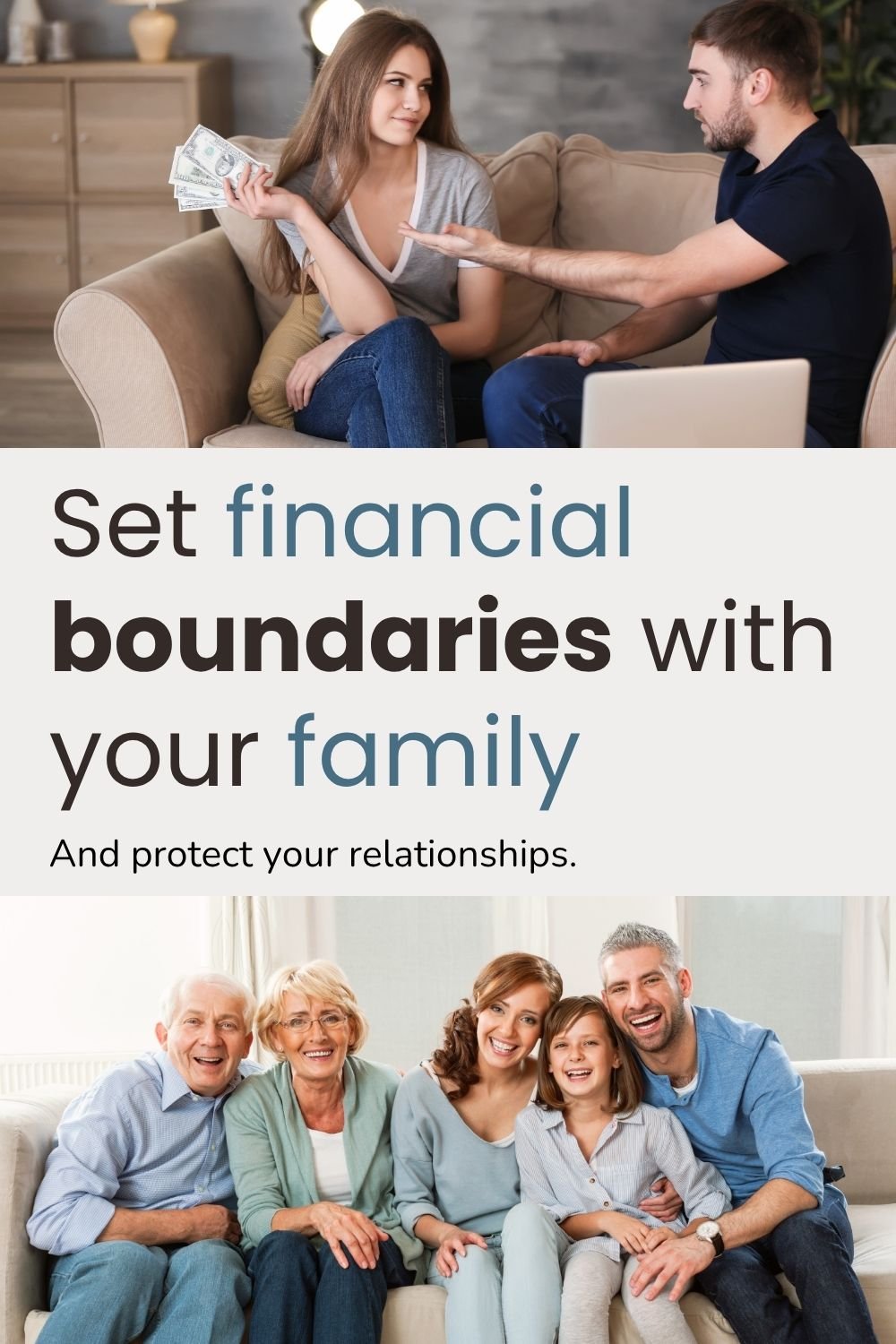 Set financial boundaries with your family