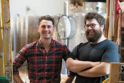 Fine Creek Brewery - Kyle Benusa's brother (left) and head brewer - family business continues