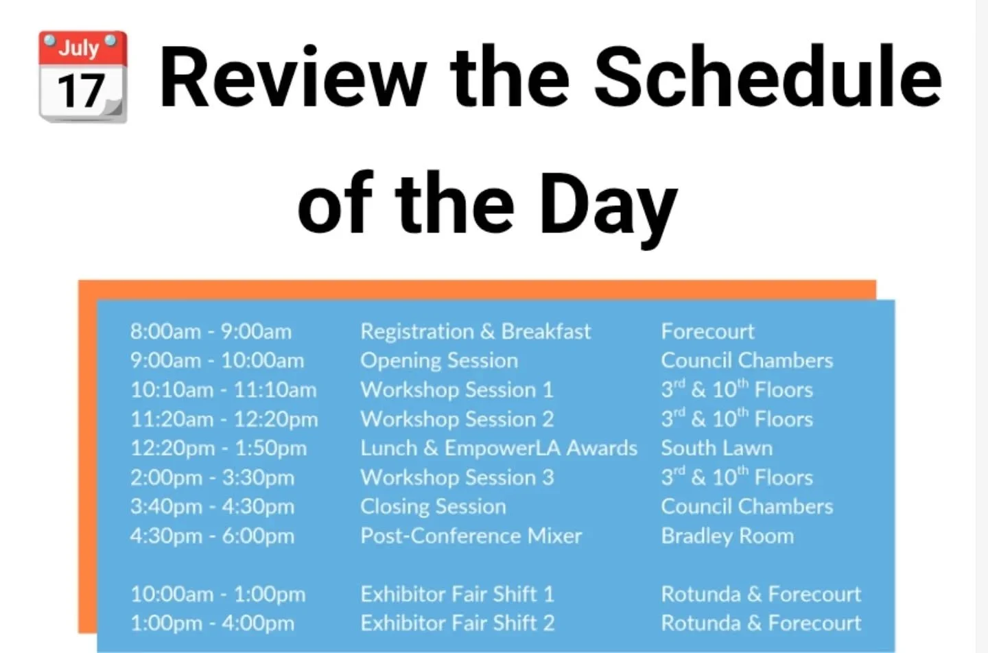 The day is finally here - 2025 Neighborhood Congress!!!

Make sure you review our schedule and a detailed version at neighborhoodcongress.la. 🌟