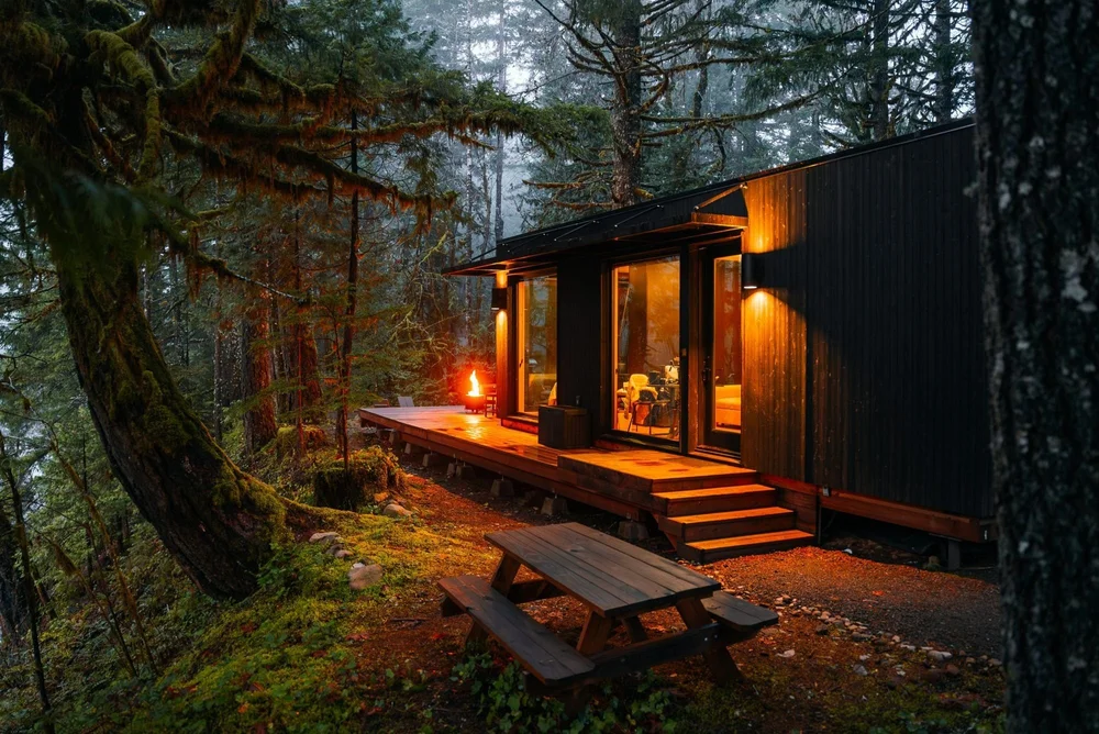 The tiny home above the whitewater