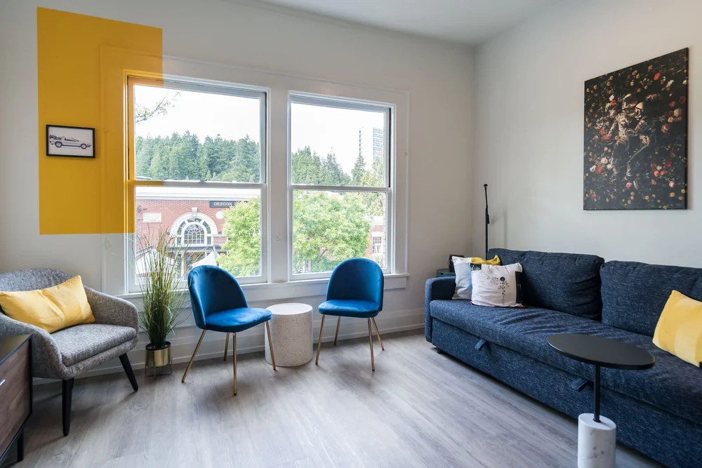 The Artist suite, with windows over the Market District