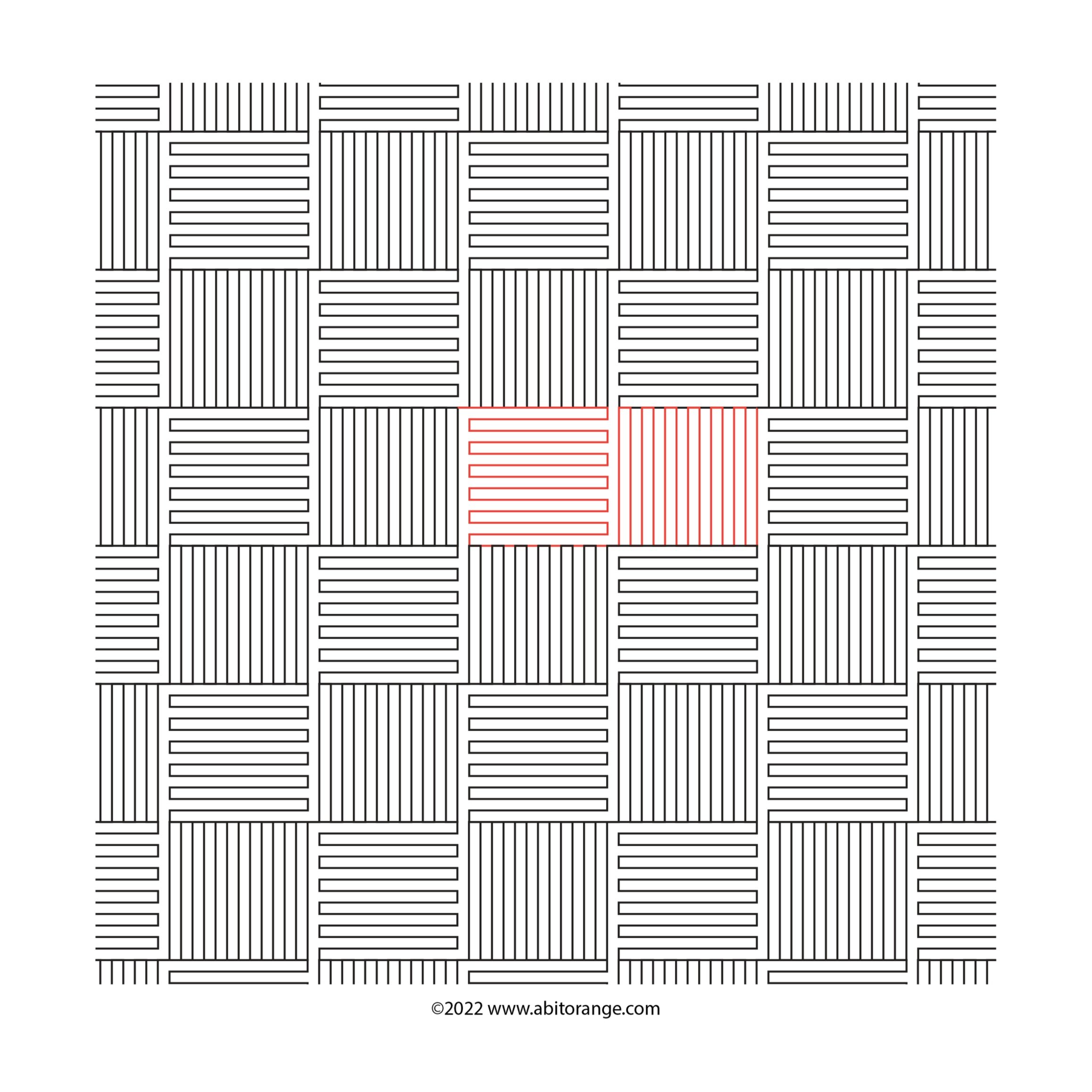 Giddy E2E Matchstick/Piano Keys digital quilt pattern for longarm